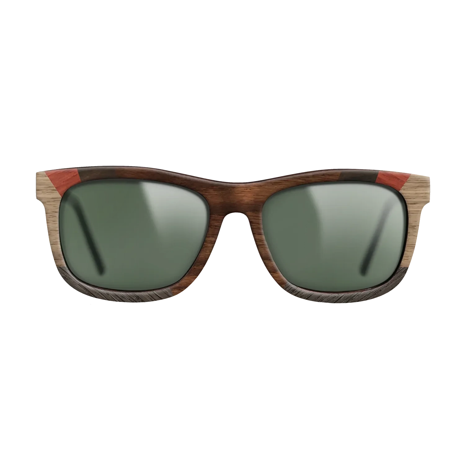 Poplar Dyed: Red,Walnut: Straight Grain,Fumed Oak,Ziricote Dark Quartered,Walnut Claro Dark: Recursive - The Hero - Square - 1658 - SIRIS wood optic