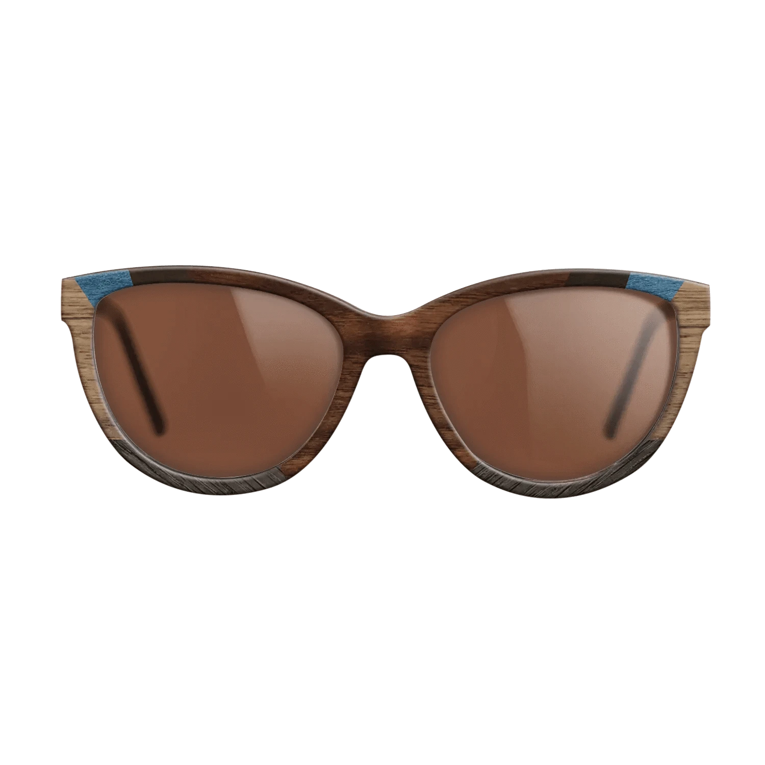 Walnut Claro Dark,Ziricote Dark Quartered,Fumed Oak,Poplar Dyed: Blue Denim,Walnut: Straight Grain: Recursive - The Maiden - Cat - 1276 - SIRIS wood optic