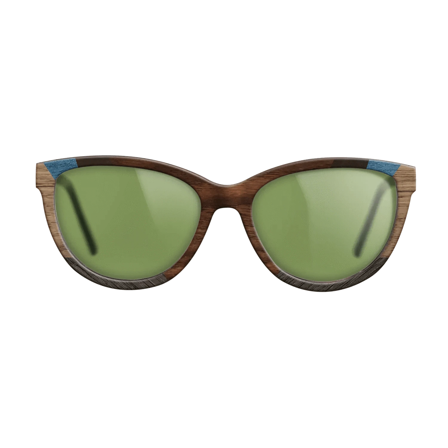 Walnut Claro Dark,Ziricote Dark Quartered,Fumed Oak,Poplar Dyed: Blue Denim,Walnut: Straight Grain: Recursive - The Maiden - Cat - 1276 - SIRIS wood optic