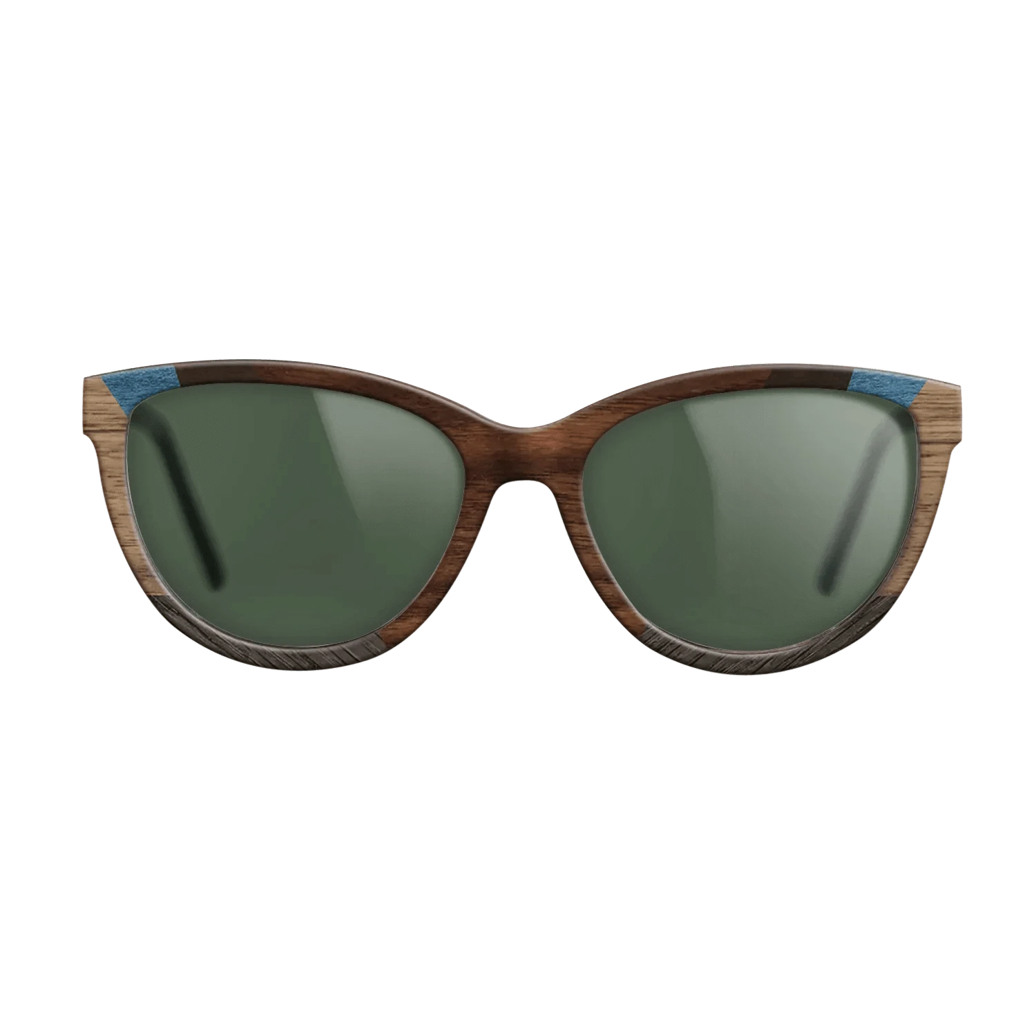 Walnut Claro Dark,Ziricote Dark Quartered,Fumed Oak,Poplar Dyed: Blue Denim,Walnut: Straight Grain: Recursive - The Maiden - Cat - 1276 - SIRIS wood optic