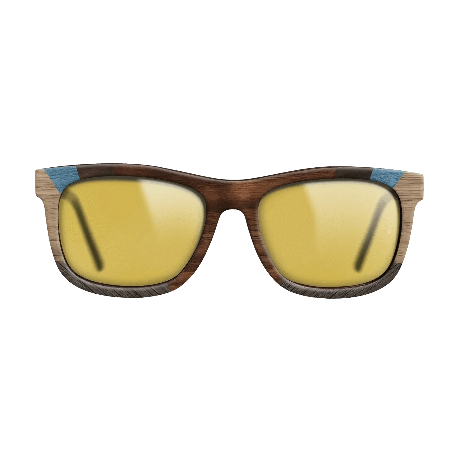 Walnut Claro Dark,Ziricote Dark Quartered,Fumed Oak,Poplar Dyed: Blue Denim,Walnut: Straight Grain: Recursive - The Hero - Square - 1276 - SIRIS wood optic