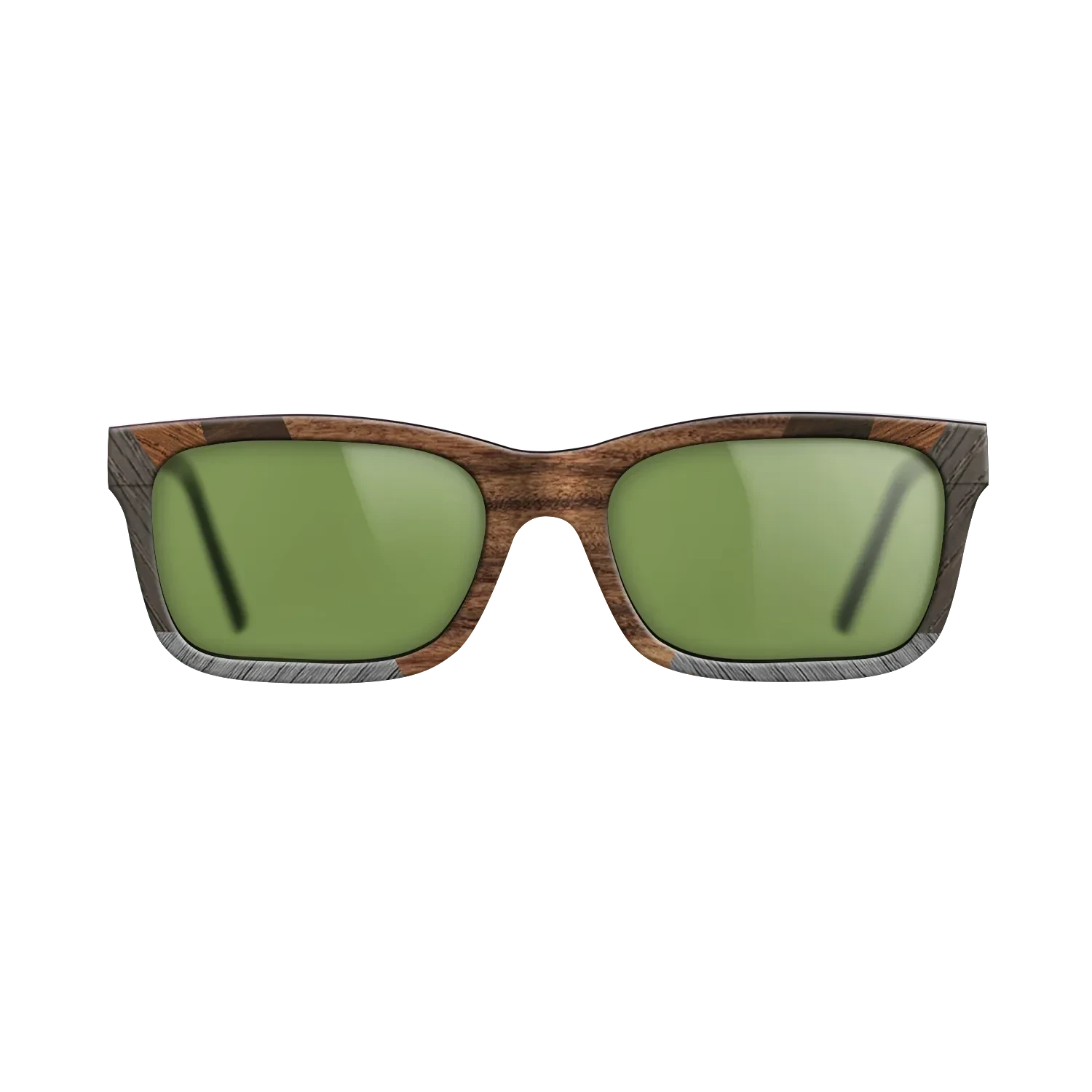 Santos Rosewood Dark,Fumed Oak,Poplar Dyed: Grey,Ziricote Dark Quartered: Recursive - The Sage - Rectangle - 734 - SIRIS wood optic