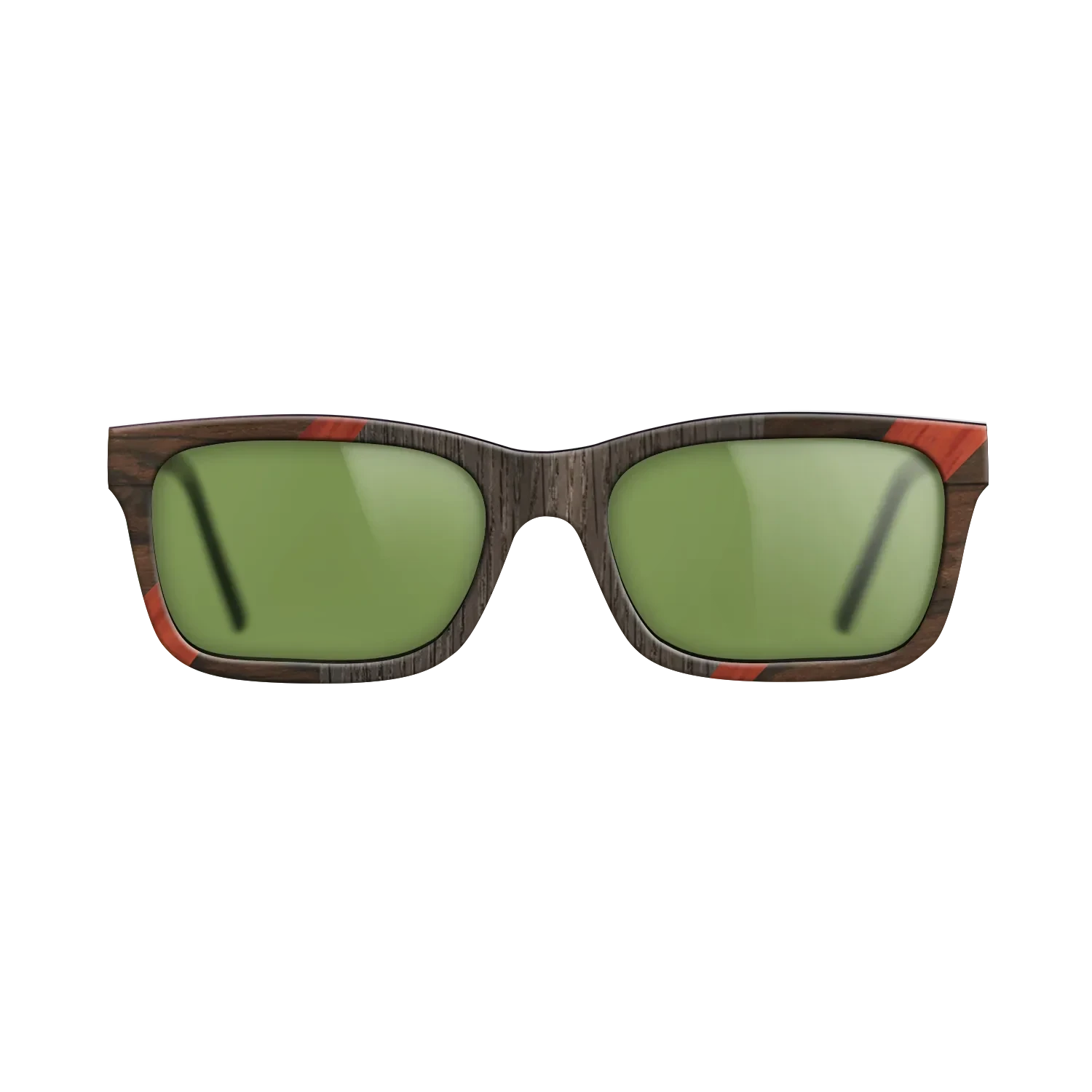 Ziricote Dark Quartered,Poplar Dyed: Red,Fumed Oak,Santos Rosewood Dark: Recursive - The Sage - Rectangle - 753 - SIRIS wood optic