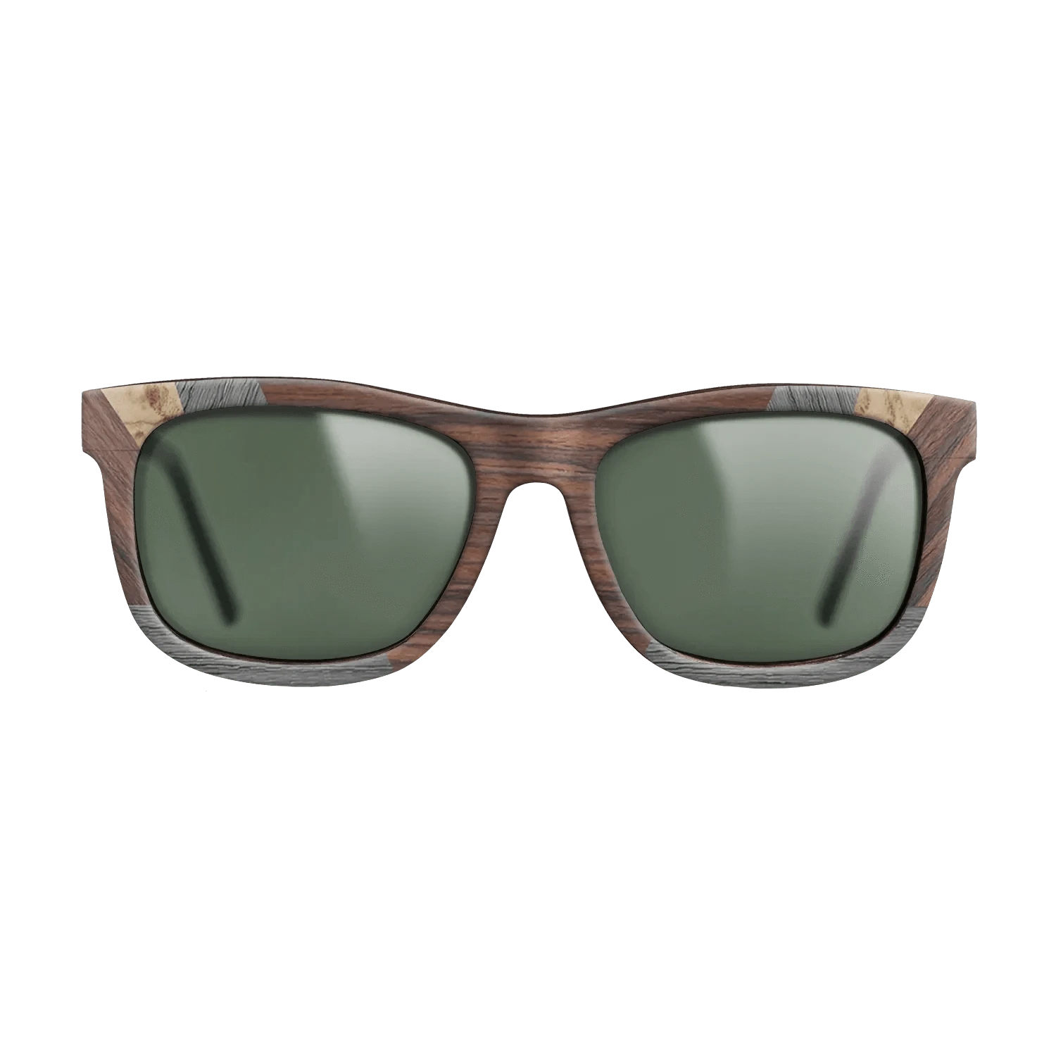 Rosewood Reconstituted,Poplar Dyed: Grey,Fumed Oak,Olive Burl: Recursive - The Hero - Square - 1120 - SIRIS wood optic