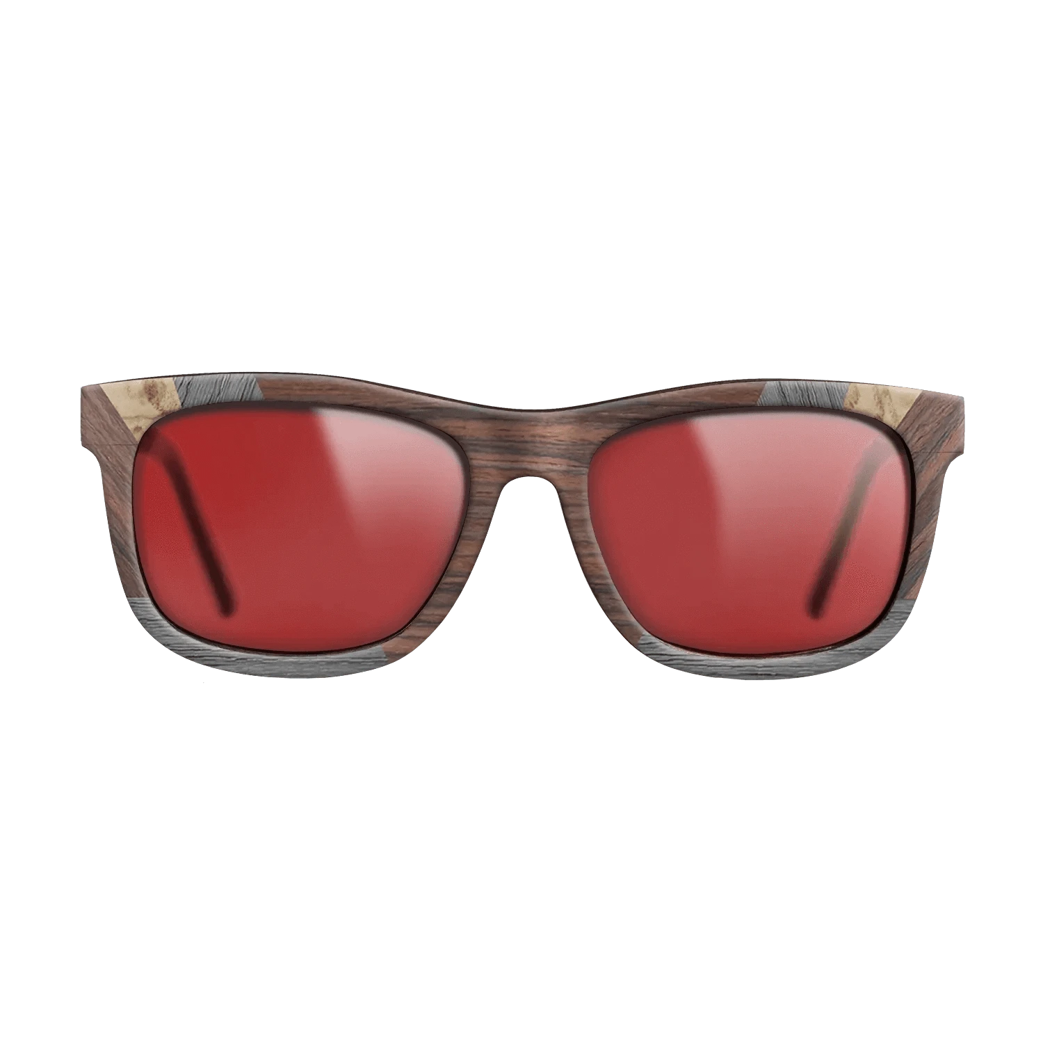 Rosewood Reconstituted,Poplar Dyed: Grey,Fumed Oak,Olive Burl: Recursive - The Hero - Square - 1120 - SIRIS wood optic