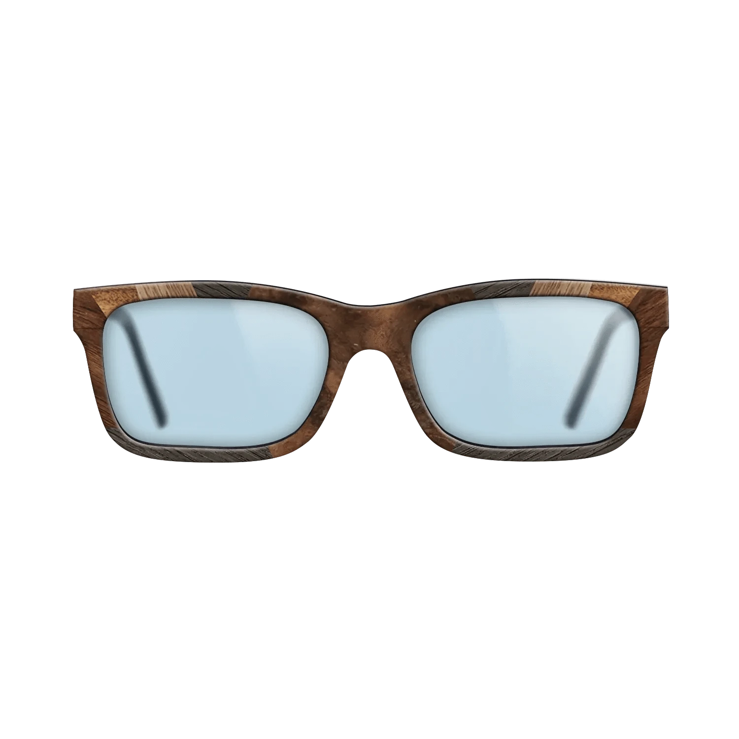 Walnut Burl,Walnut: Straight Grain,Fumed Oak,Santos Rosewood Dark: Recursive - The Sage - Rectangle - 1766 - SIRIS wood optic