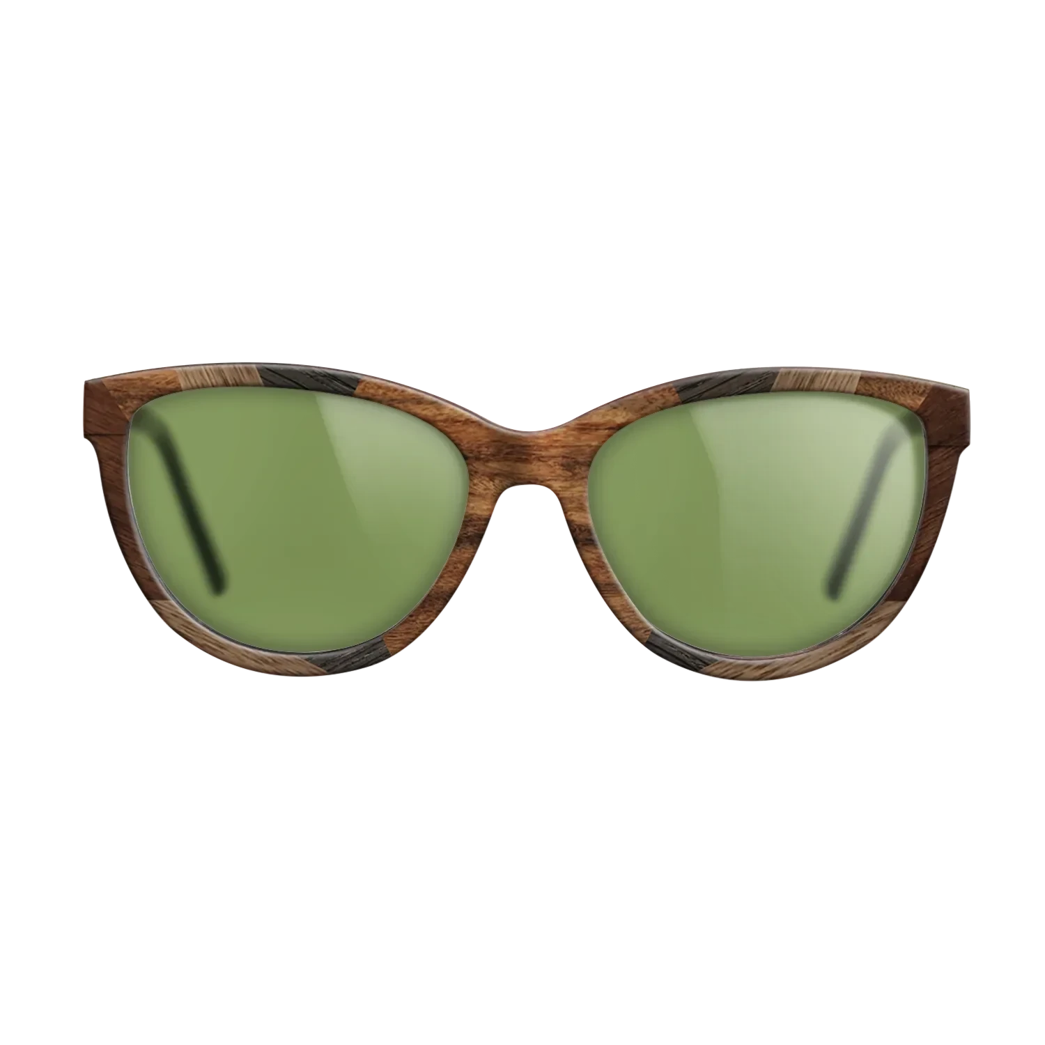 Santos Rosewood Dark,Fumed Oak,Walnut: Straight Grain,Kingwood: Recursive - The Maiden - Cat - 1938 - SIRIS wood optic