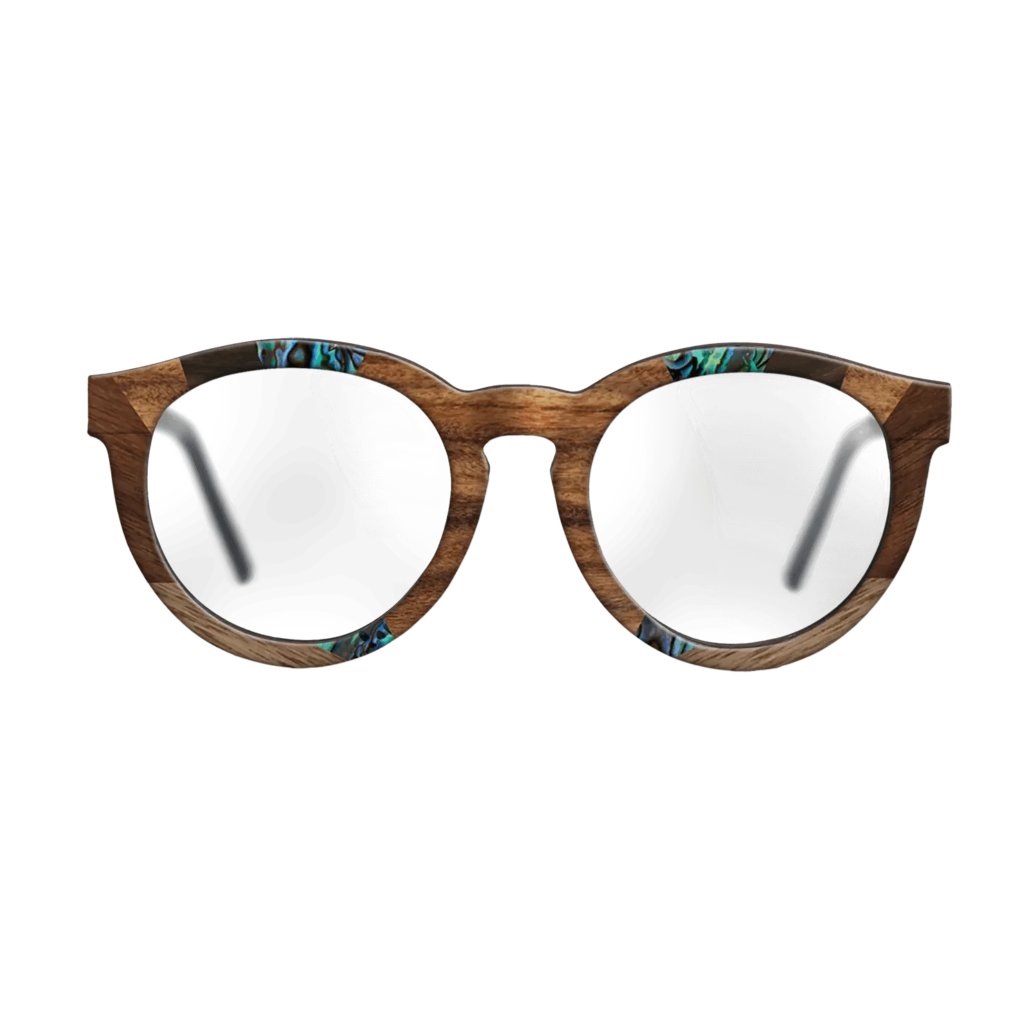 Santos Rosewood Dark,Fumed Oak,Abalone Shell,Ziricote Dark Quartered,Walnut: Straight Grain: Recursive - The Rebel - Round - 853 - SIRIS wood optic