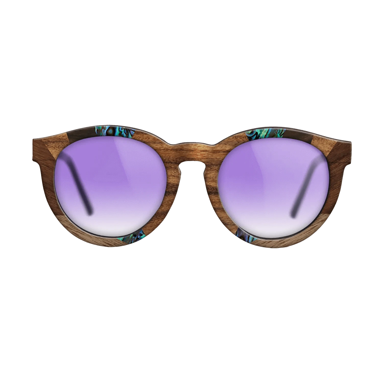 Santos Rosewood Dark,Fumed Oak,Abalone Shell,Ziricote Dark Quartered,Walnut: Straight Grain: Recursive - The Rebel - Round - 853 - SIRIS wood optic