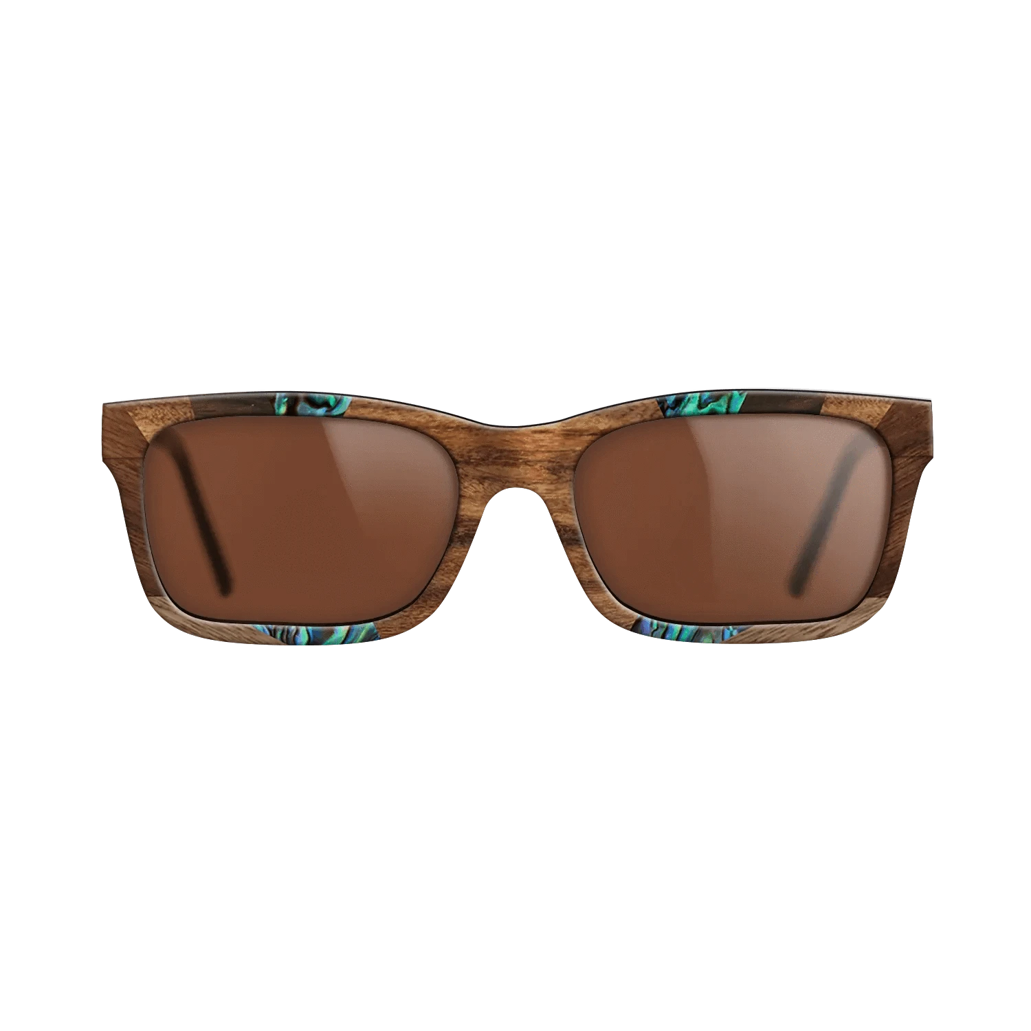 Santos Rosewood Dark,Fumed Oak,Abalone Shell,Ziricote Dark Quartered,Walnut: Straight Grain: Recursive - The Sage - Rectangle - 853 - SIRIS wood optic