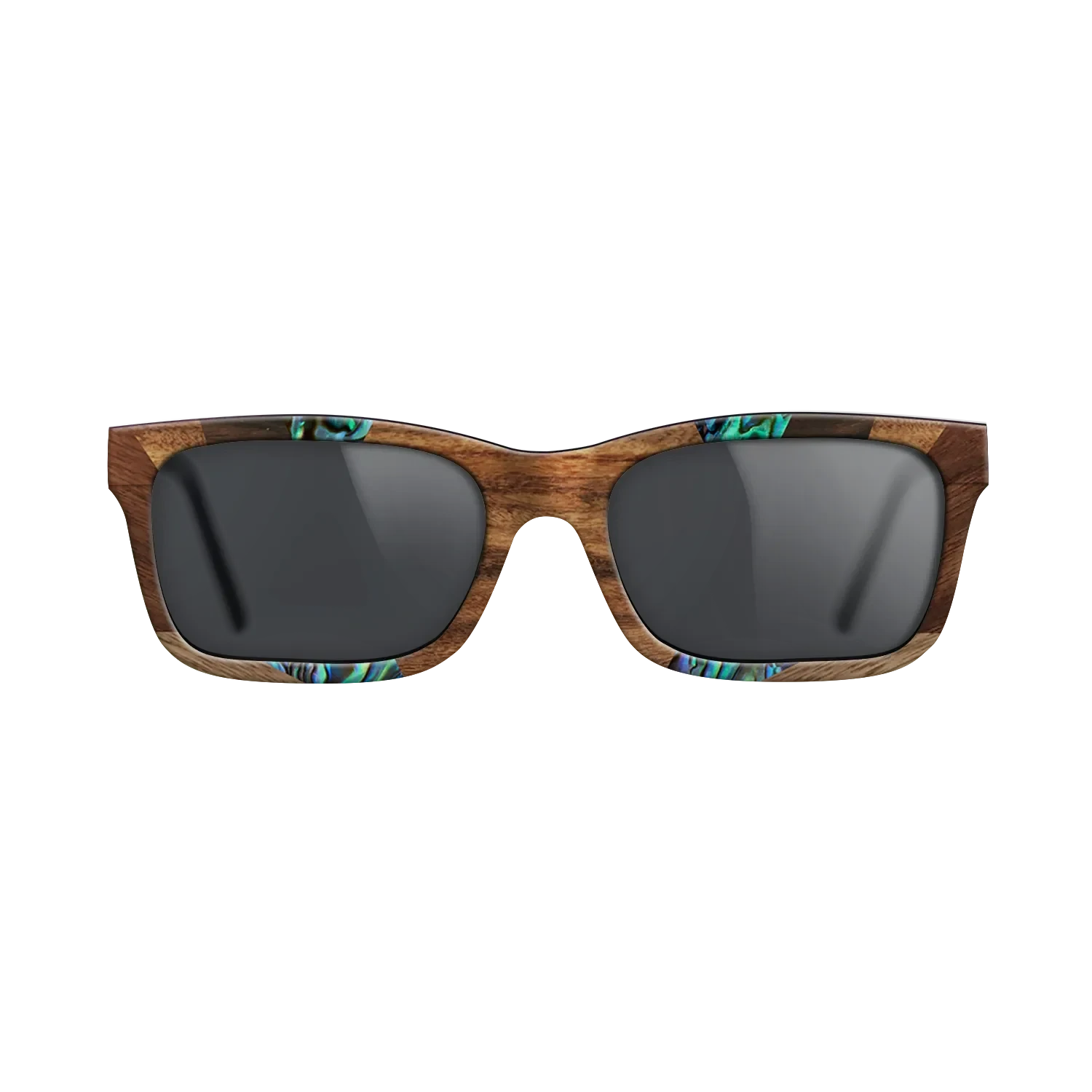 Santos Rosewood Dark,Fumed Oak,Abalone Shell,Ziricote Dark Quartered,Walnut: Straight Grain: Recursive - The Sage - Rectangle - 853 - SIRIS wood optic