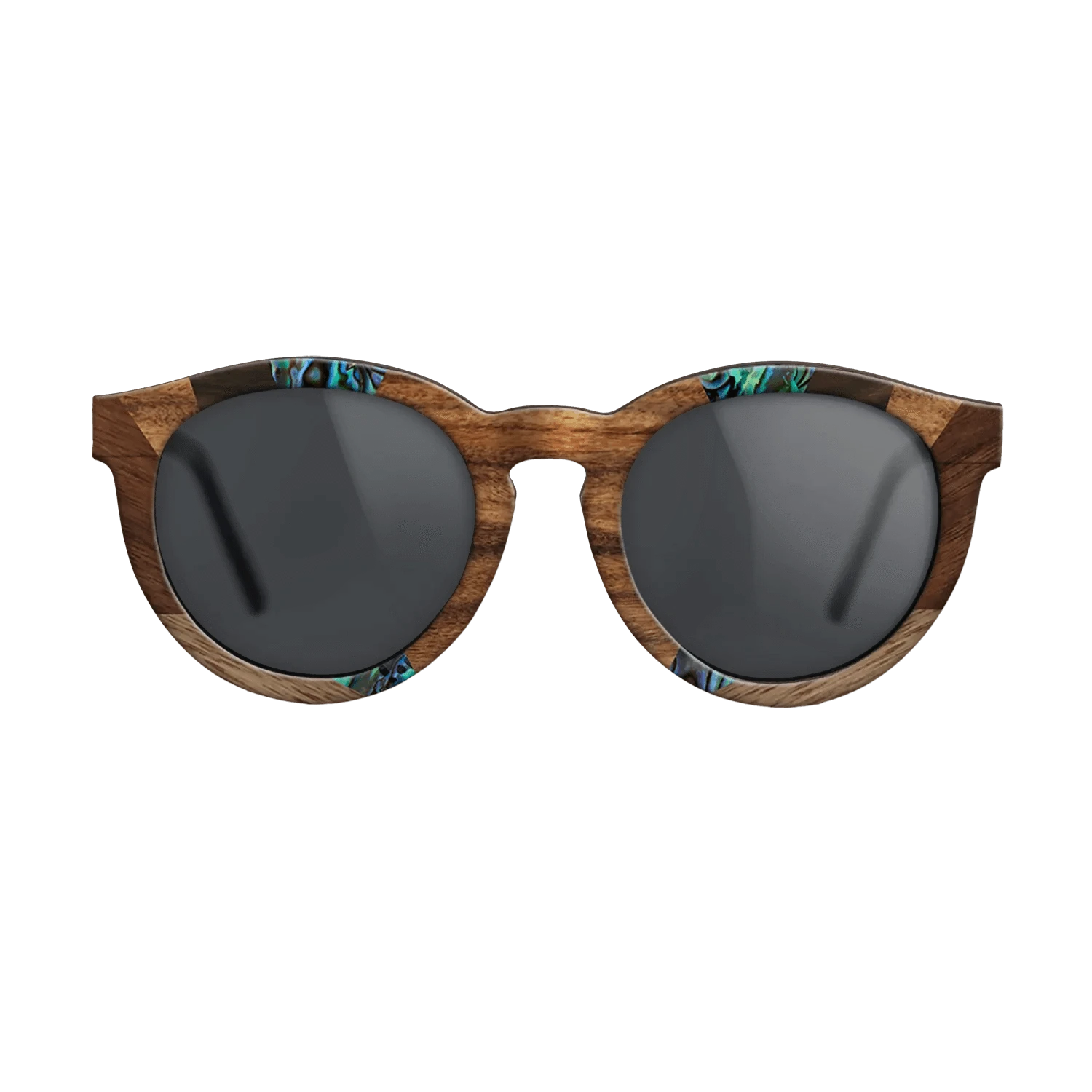 Santos Rosewood Dark,Fumed Oak,Abalone Shell,Ziricote Dark Quartered,Walnut: Straight Grain: Recursive - The Rebel - Round - 853 - SIRIS wood optic