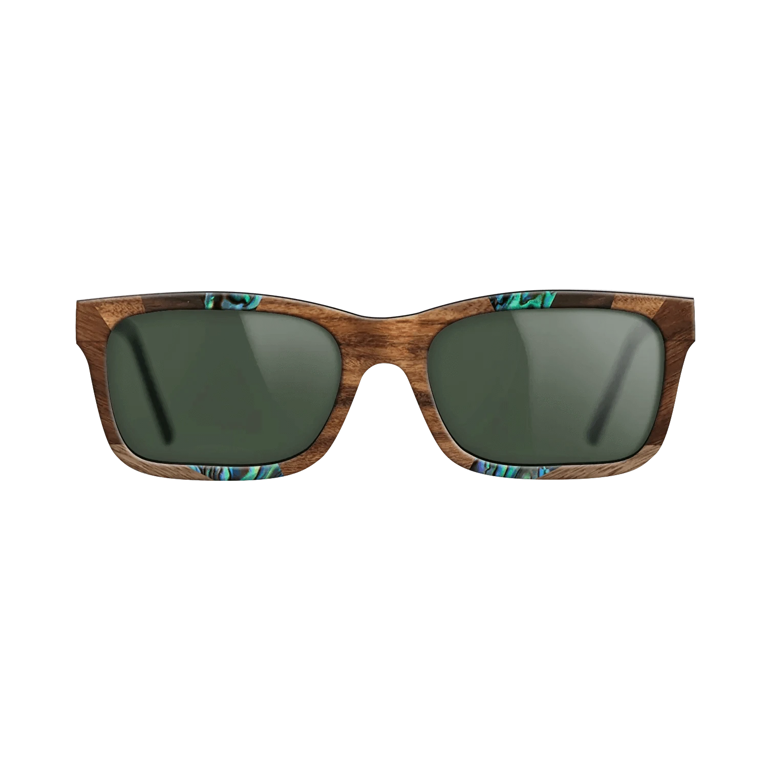 Santos Rosewood Dark,Fumed Oak,Abalone Shell,Ziricote Dark Quartered,Walnut: Straight Grain: Recursive - The Sage - Rectangle - 853 - SIRIS wood optic