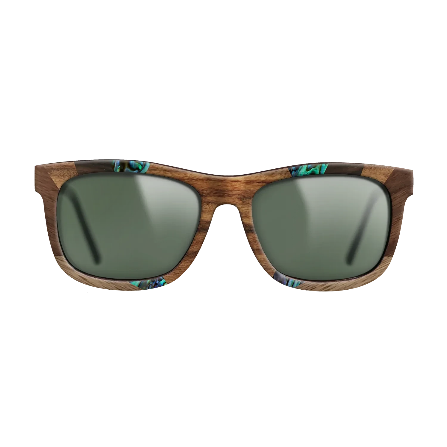 Santos Rosewood Dark,Fumed Oak,Abalone Shell,Ziricote Dark Quartered,Walnut: Straight Grain: Recursive - The Hero - Square - 853 - SIRIS wood optic
