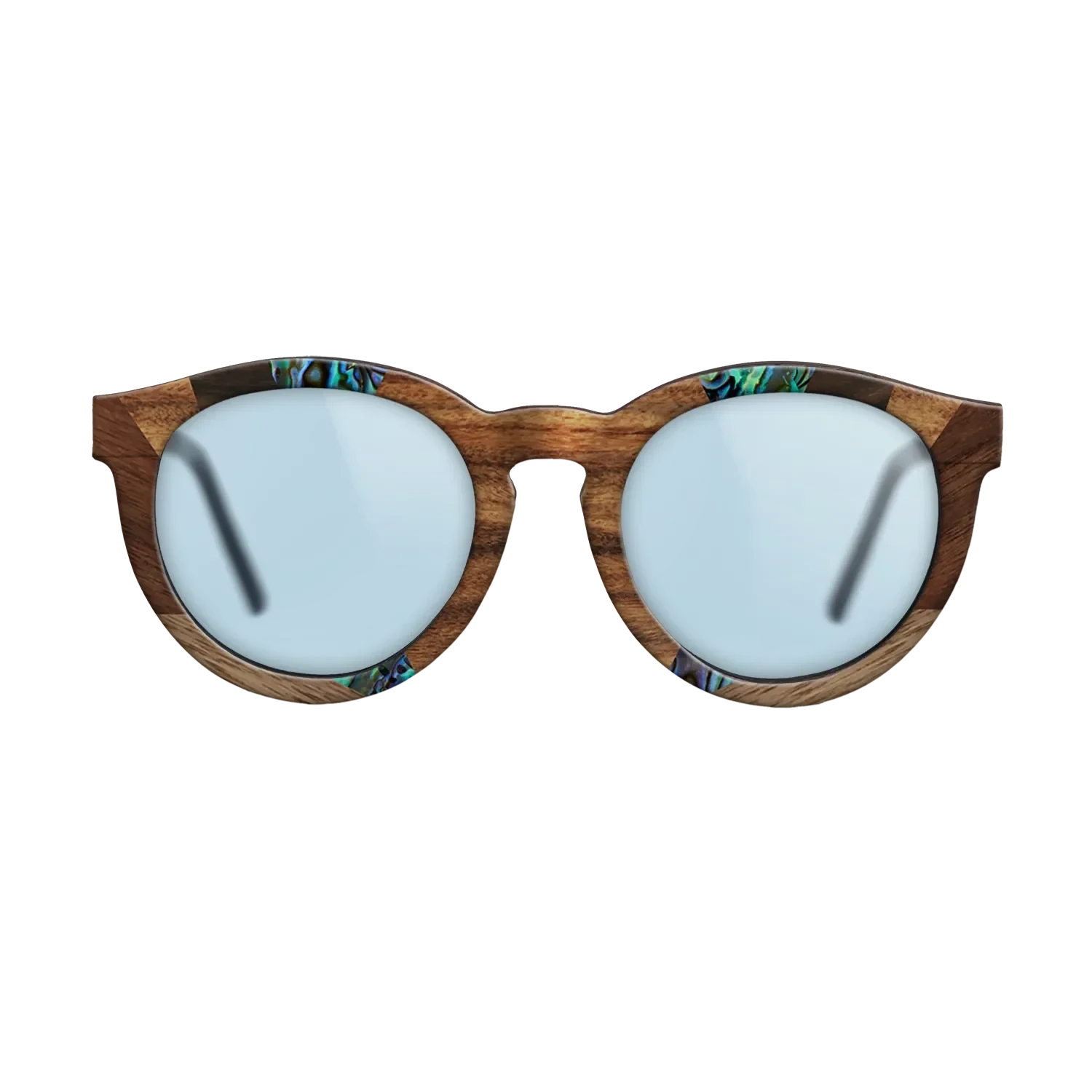 Santos Rosewood Dark,Fumed Oak,Abalone Shell,Ziricote Dark Quartered,Walnut: Straight Grain: Recursive - The Rebel - Round - 853 - SIRIS wood optic