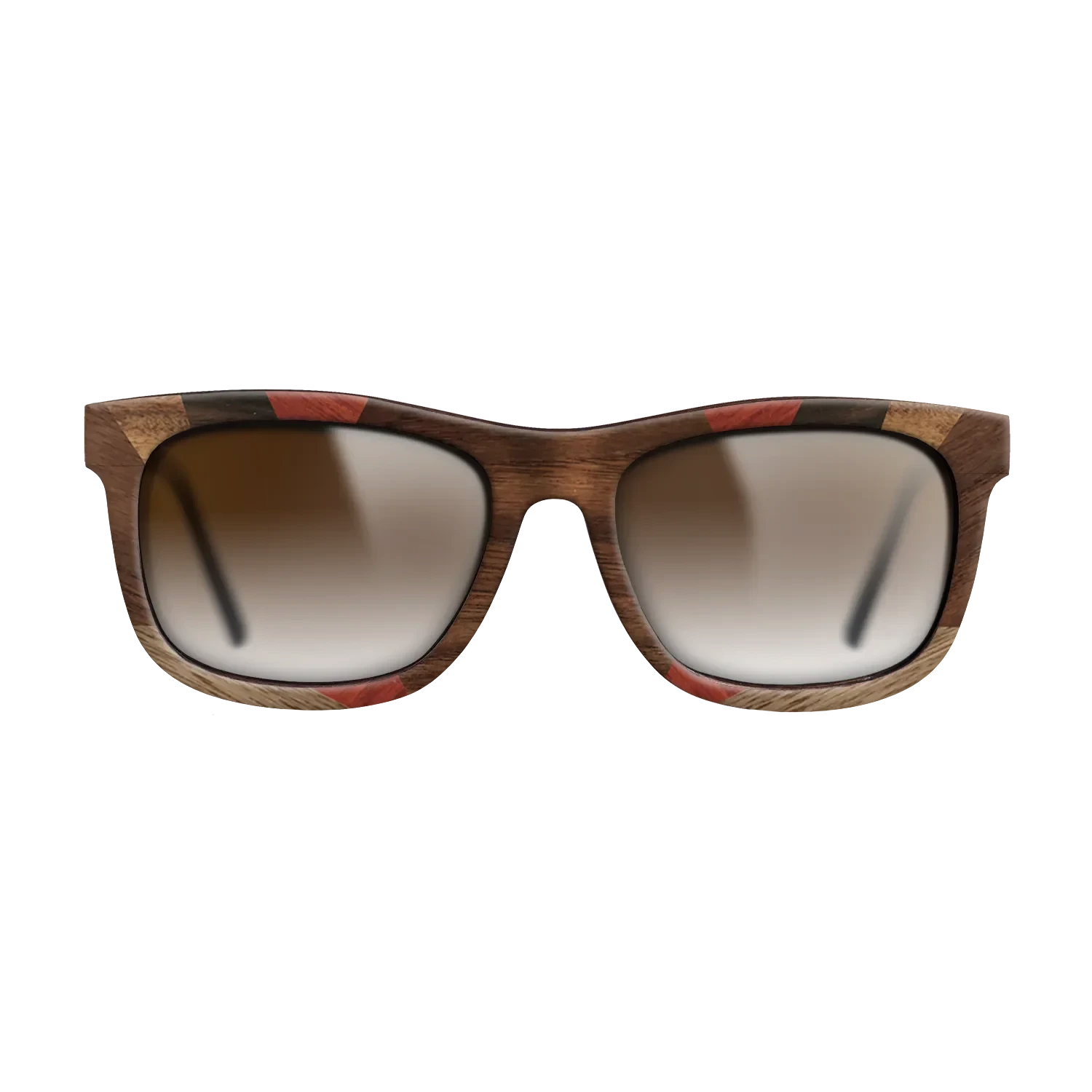 Kingwood,Walnut: Straight Grain,Poplar Dyed: Red,Ziricote Dark Quartered: Recursive - The Hero - Square - 996 - SIRIS wood optic