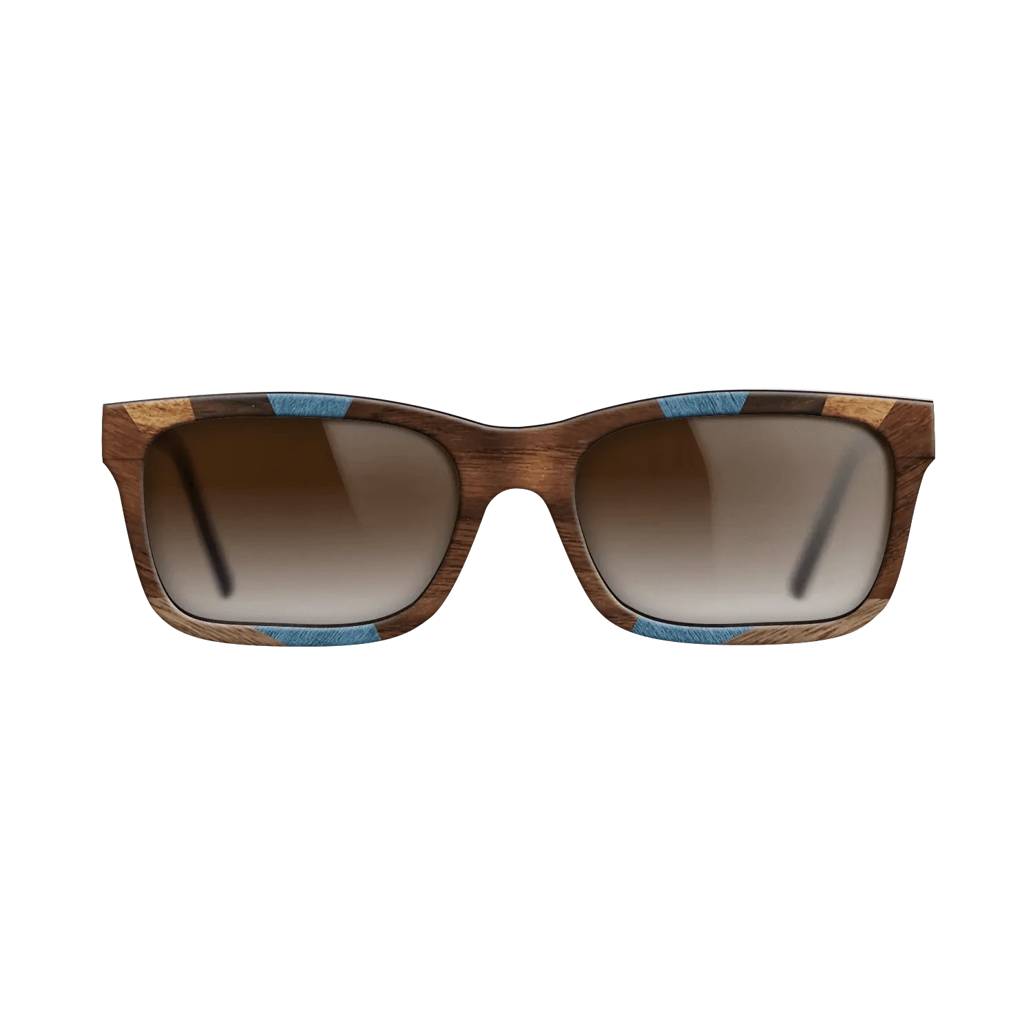 Walnut: Straight Grain,Ziricote Dark Quartered,Poplar Dyed: Blue Denim,Ziricote Light Quartered,Walnut Claro Light,Walnut Claro Dark: Recursive - The Sage - Rectangle - 1815 - SIRIS wood optic