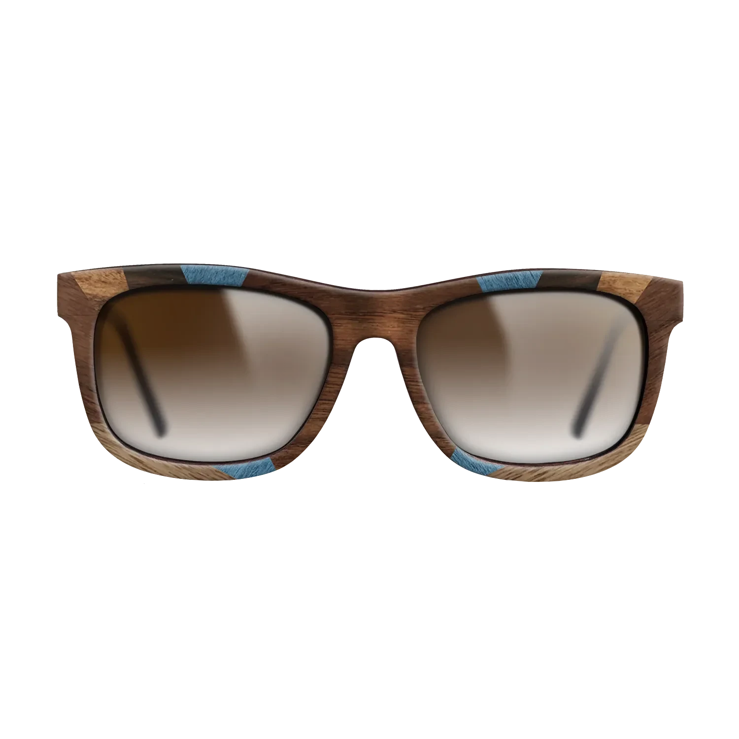 Walnut: Straight Grain,Ziricote Dark Quartered,Poplar Dyed: Blue Denim,Ziricote Light Quartered,Walnut Claro Light,Walnut Claro Dark: Recursive - The Hero - Square - 1815 - SIRIS wood optic