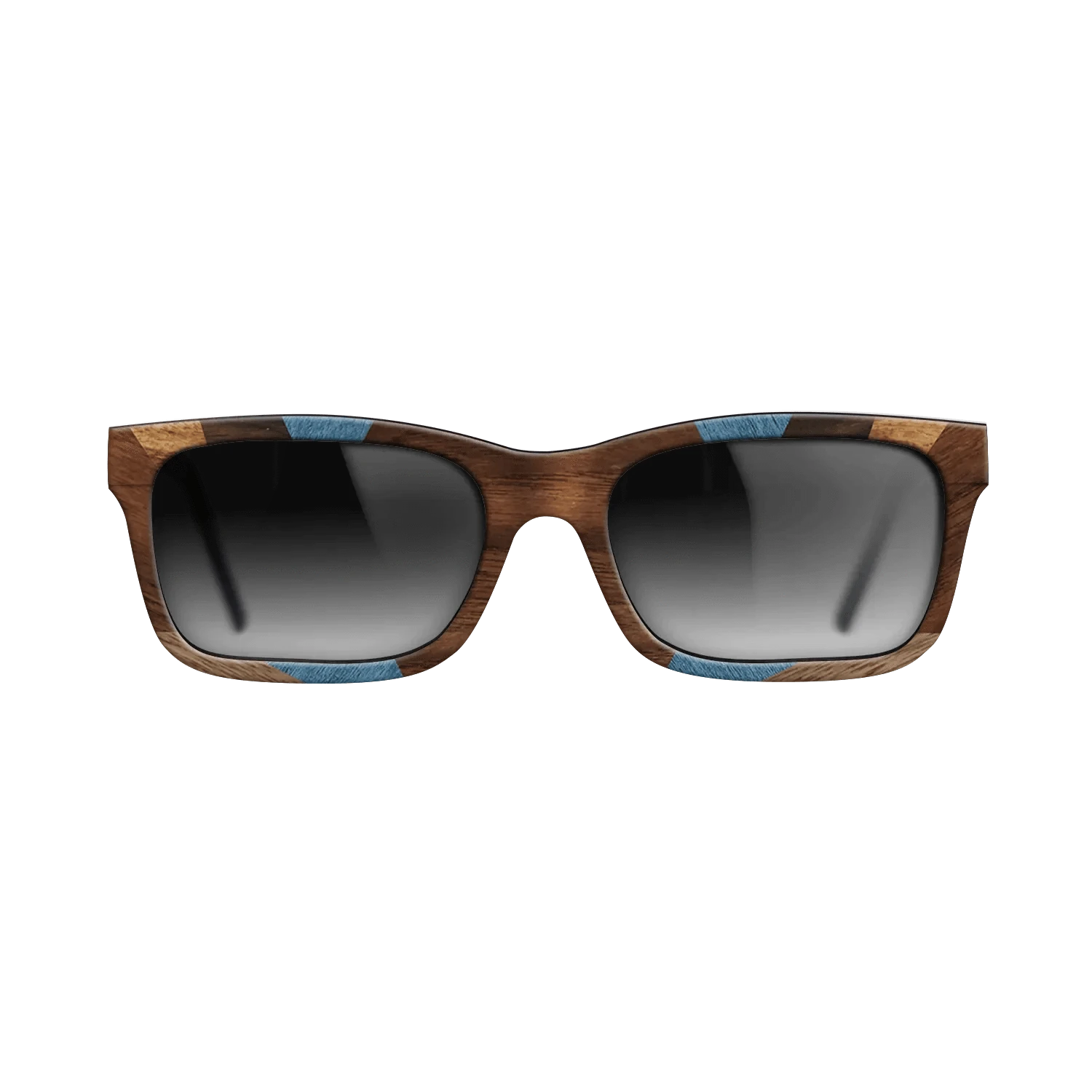 Walnut: Straight Grain,Ziricote Dark Quartered,Poplar Dyed: Blue Denim,Ziricote Light Quartered,Walnut Claro Light,Walnut Claro Dark: Recursive - The Sage - Rectangle - 1815 - SIRIS wood optic