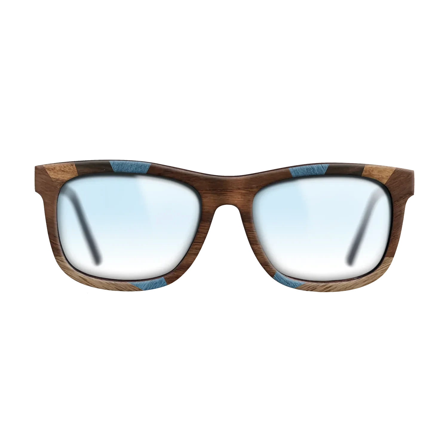 Walnut: Straight Grain,Ziricote Dark Quartered,Poplar Dyed: Blue Denim,Ziricote Light Quartered,Walnut Claro Light,Walnut Claro Dark: Recursive - The Hero - Square - 1815 - SIRIS wood optic