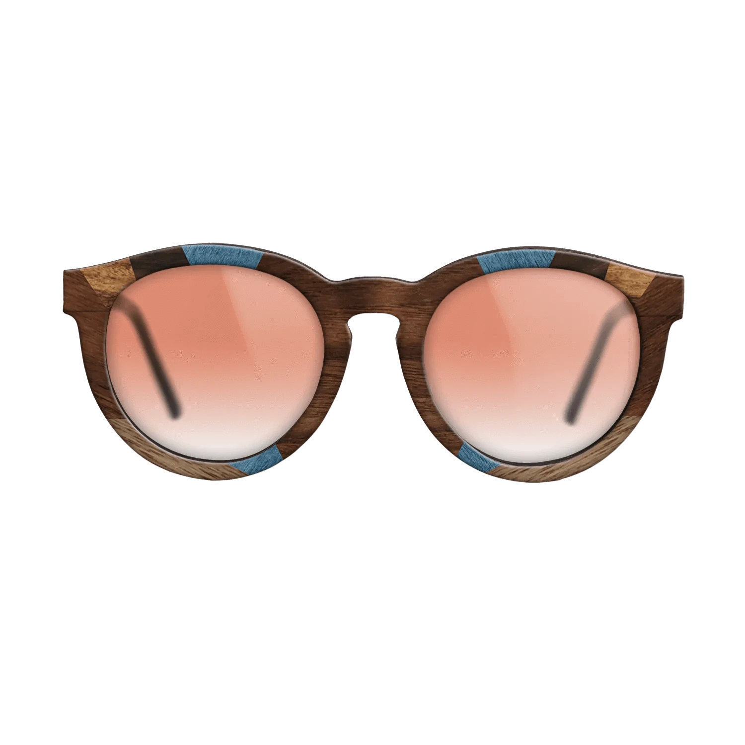 Walnut: Straight Grain,Ziricote Dark Quartered,Poplar Dyed: Blue Denim,Ziricote Light Quartered,Walnut Claro Light,Walnut Claro Dark: Recursive - The Rebel - Round - 1815 - SIRIS wood optic