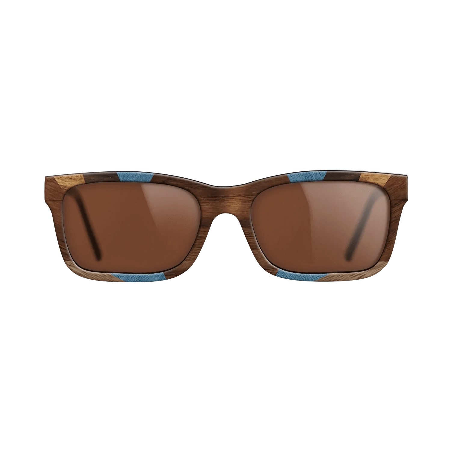 Walnut: Straight Grain,Ziricote Dark Quartered,Poplar Dyed: Blue Denim,Ziricote Light Quartered,Walnut Claro Light,Walnut Claro Dark: Recursive - The Sage - Rectangle - 1815 - SIRIS wood optic