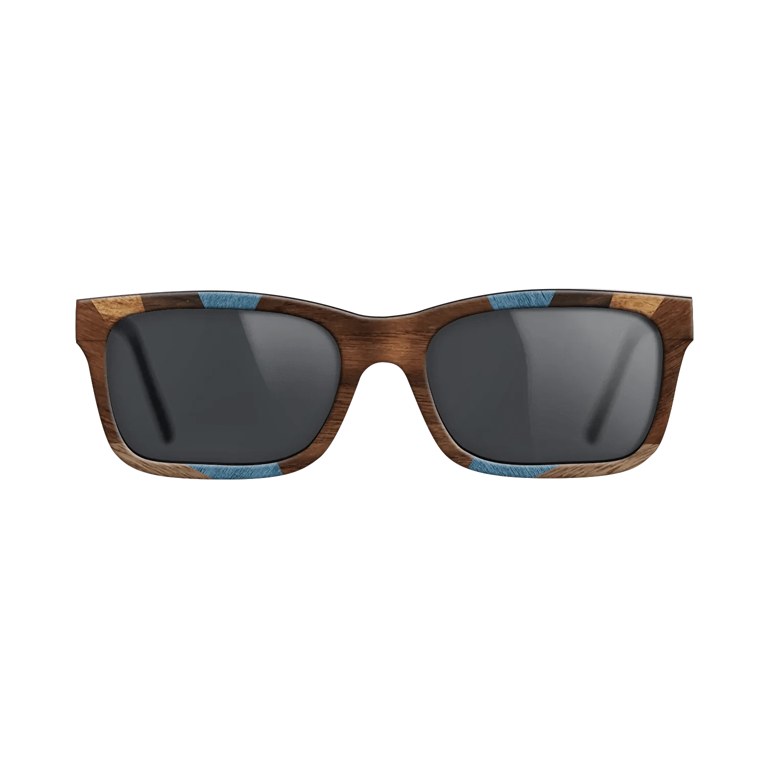 Walnut: Straight Grain,Ziricote Dark Quartered,Poplar Dyed: Blue Denim,Ziricote Light Quartered,Walnut Claro Light,Walnut Claro Dark: Recursive - The Sage - Rectangle - 1815 - SIRIS wood optic