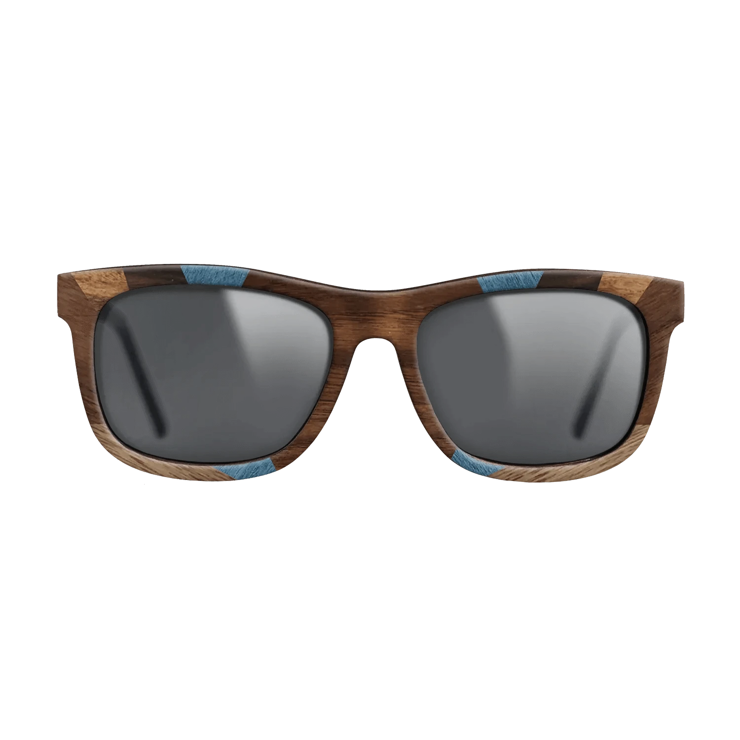 Walnut: Straight Grain,Ziricote Dark Quartered,Poplar Dyed: Blue Denim,Ziricote Light Quartered,Walnut Claro Light,Walnut Claro Dark: Recursive - The Hero - Square - 1815 - SIRIS wood optic