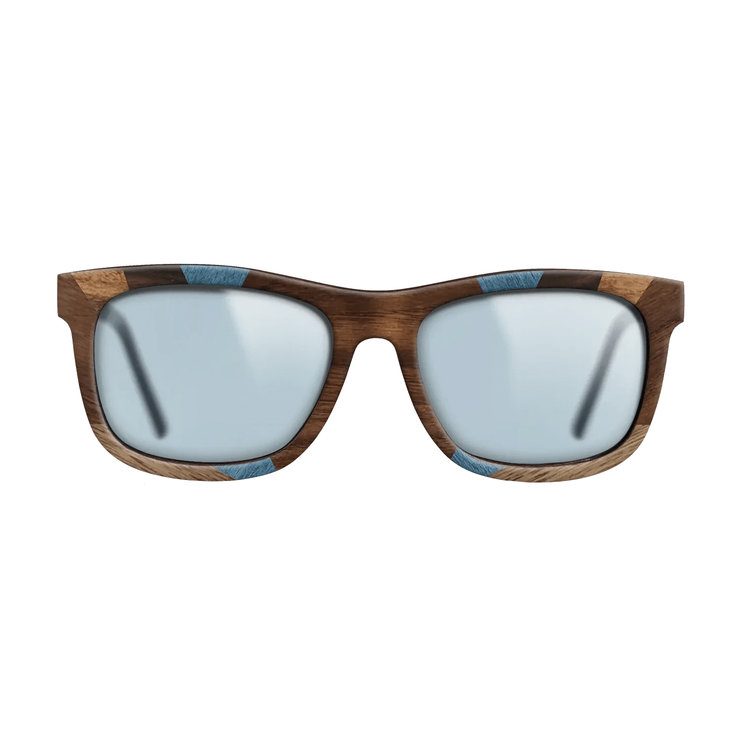 Walnut: Straight Grain,Ziricote Dark Quartered,Poplar Dyed: Blue Denim,Ziricote Light Quartered,Walnut Claro Light,Walnut Claro Dark: Recursive - The Hero - Square - 1815 - SIRIS wood optic