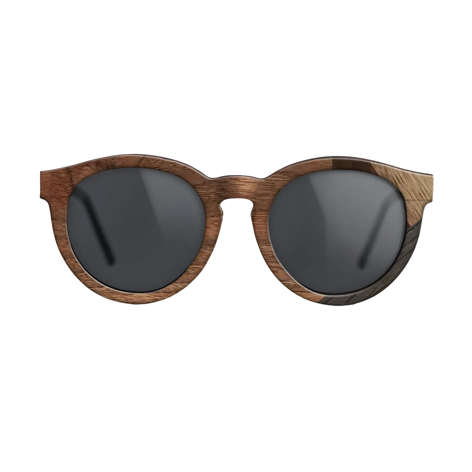 Walnut Claro Light,Fumed Oak,Walnut Burl,Ziricote Light Quartered: Mosaic - The Rebel - Round - 1908 - SIRIS wood optic