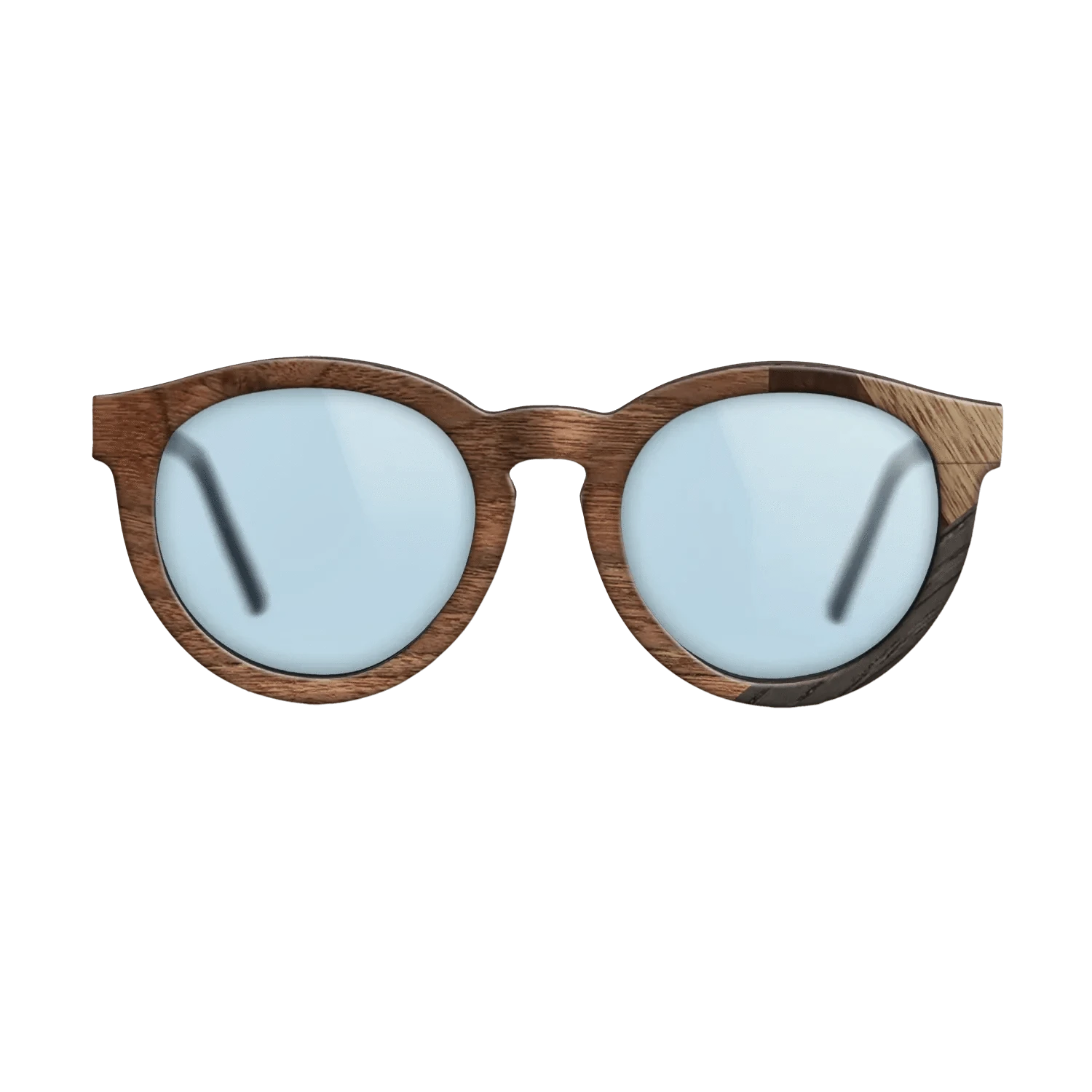 Walnut Claro Light,Fumed Oak,Walnut Burl,Ziricote Light Quartered: Mosaic - The Rebel - Round - 1908 - SIRIS wood optic