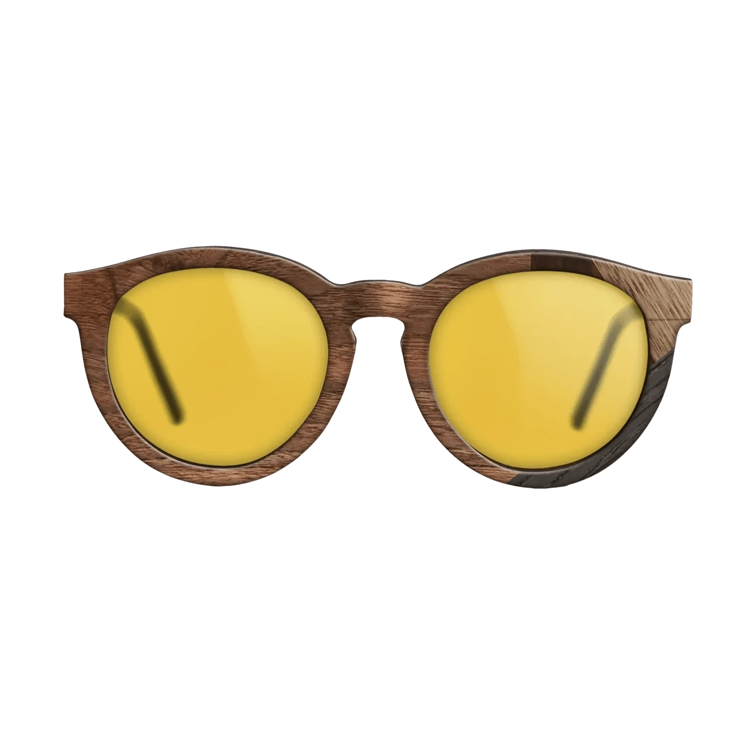 Walnut Claro Light,Fumed Oak,Walnut Burl,Ziricote Light Quartered: Mosaic - The Rebel - Round - 1908 - SIRIS wood optic