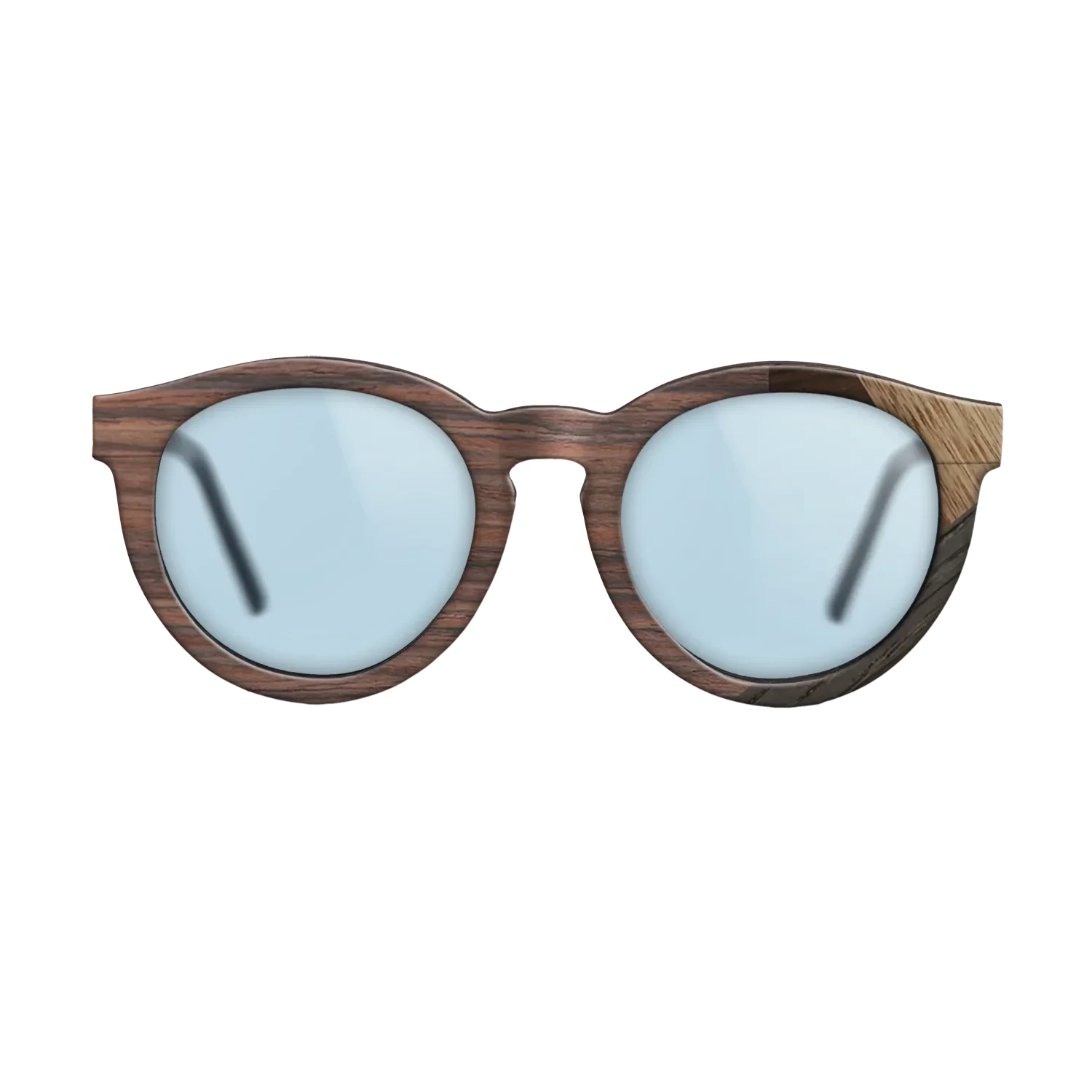 Rosewood Reconstituted,Walnut: Straight Grain,Fumed Oak,Ziricote Dark Quartered: Mosaic - The Rebel - Round - 1499 - SIRIS wood optic