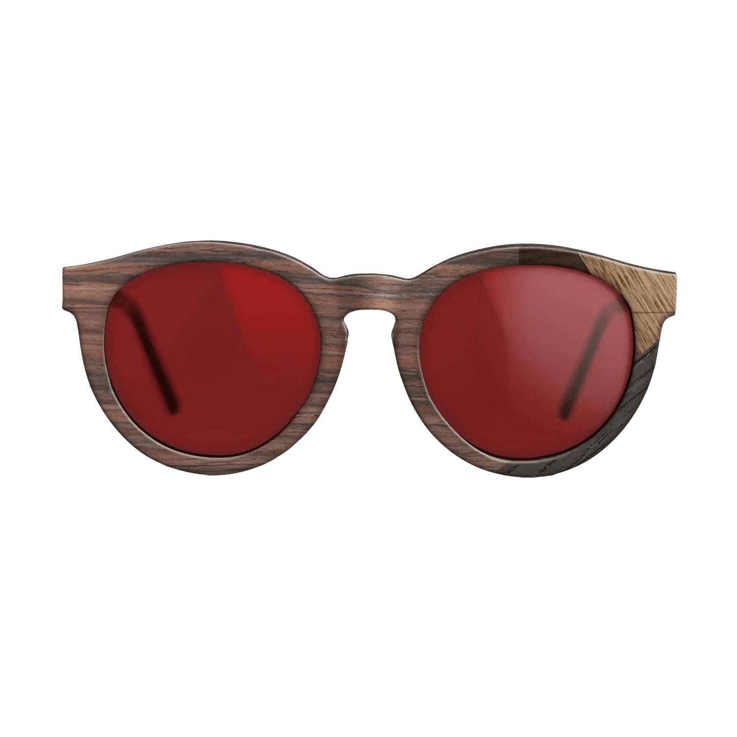 Rosewood Reconstituted,Walnut: Straight Grain,Fumed Oak,Ziricote Dark Quartered: Mosaic - The Rebel - Round - 1499 - SIRIS wood optic