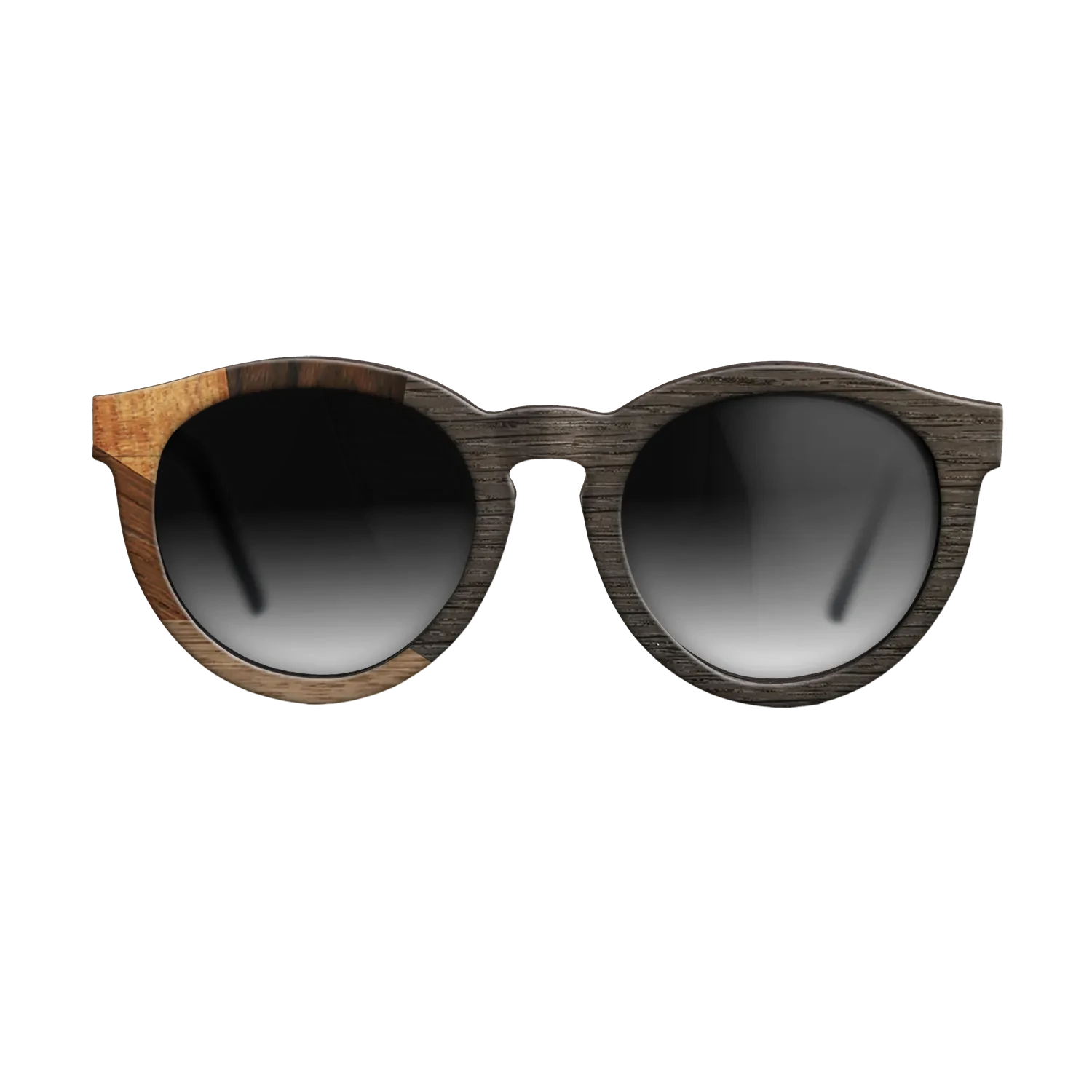 Walnut: Straight Grain,Ziricote Dark Quartered,Koa,Wenge,Fumed Oak: Mosaic - The Rebel - Round - 1841 - SIRIS wood optic