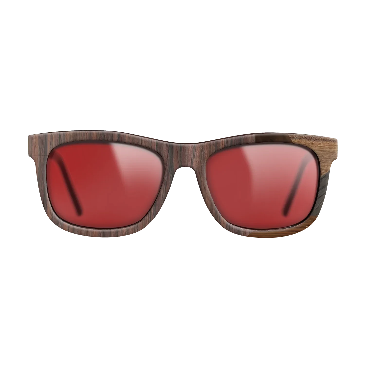 Walnut Burl,Wenge,Rosewood Reconstituted,Santos Rosewood Dark: Mosaic - The Hero - Square - 1776 - SIRIS wood optic