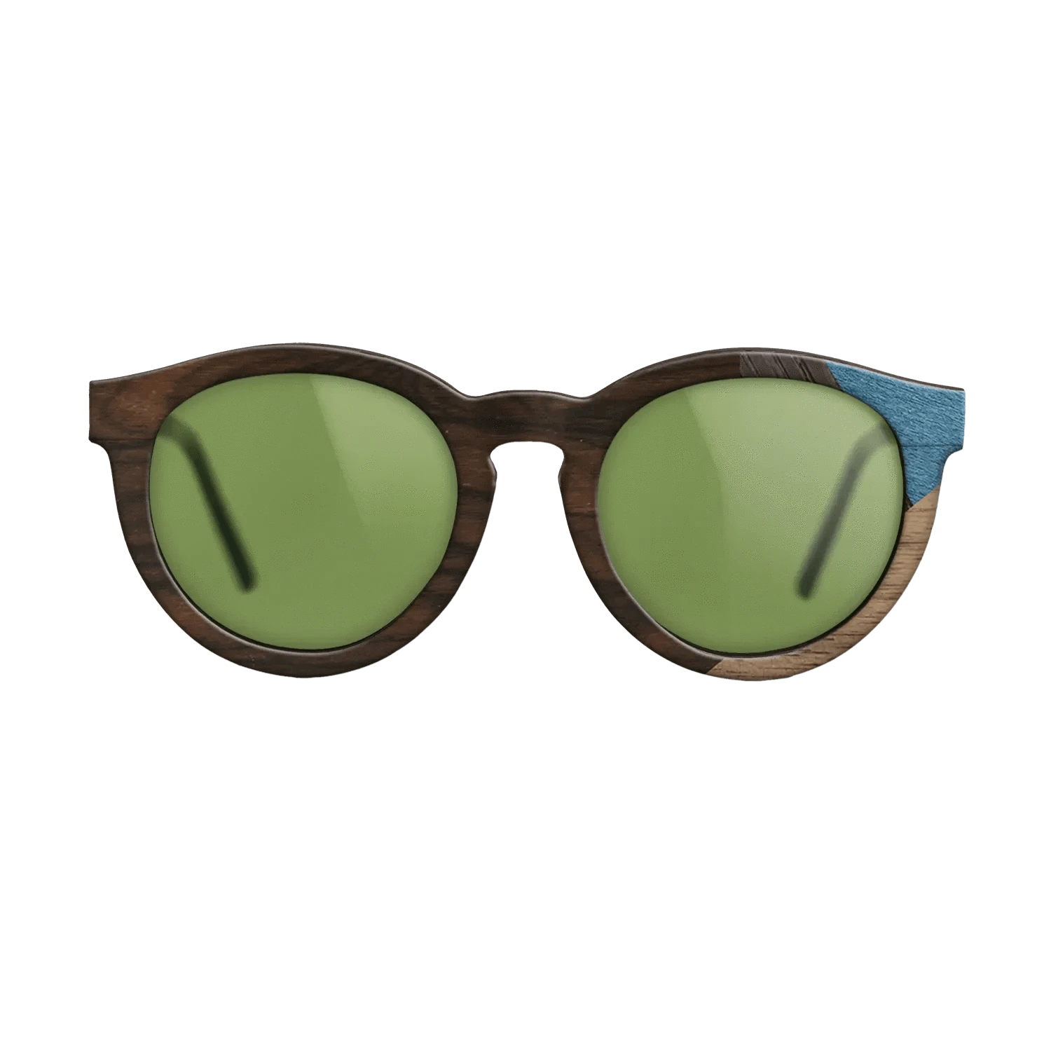 Ziricote Dark Quartered,Walnut: Straight Grain,Fumed Oak,Poplar Dyed: Grey: Mosaic - The Rebel - Round - 1636 - SIRIS wood optic