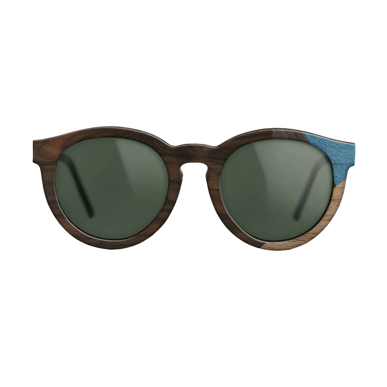 Ziricote Dark Quartered,Walnut: Straight Grain,Fumed Oak,Poplar Dyed: Grey: Mosaic - The Rebel - Round - 1636 - SIRIS wood optic