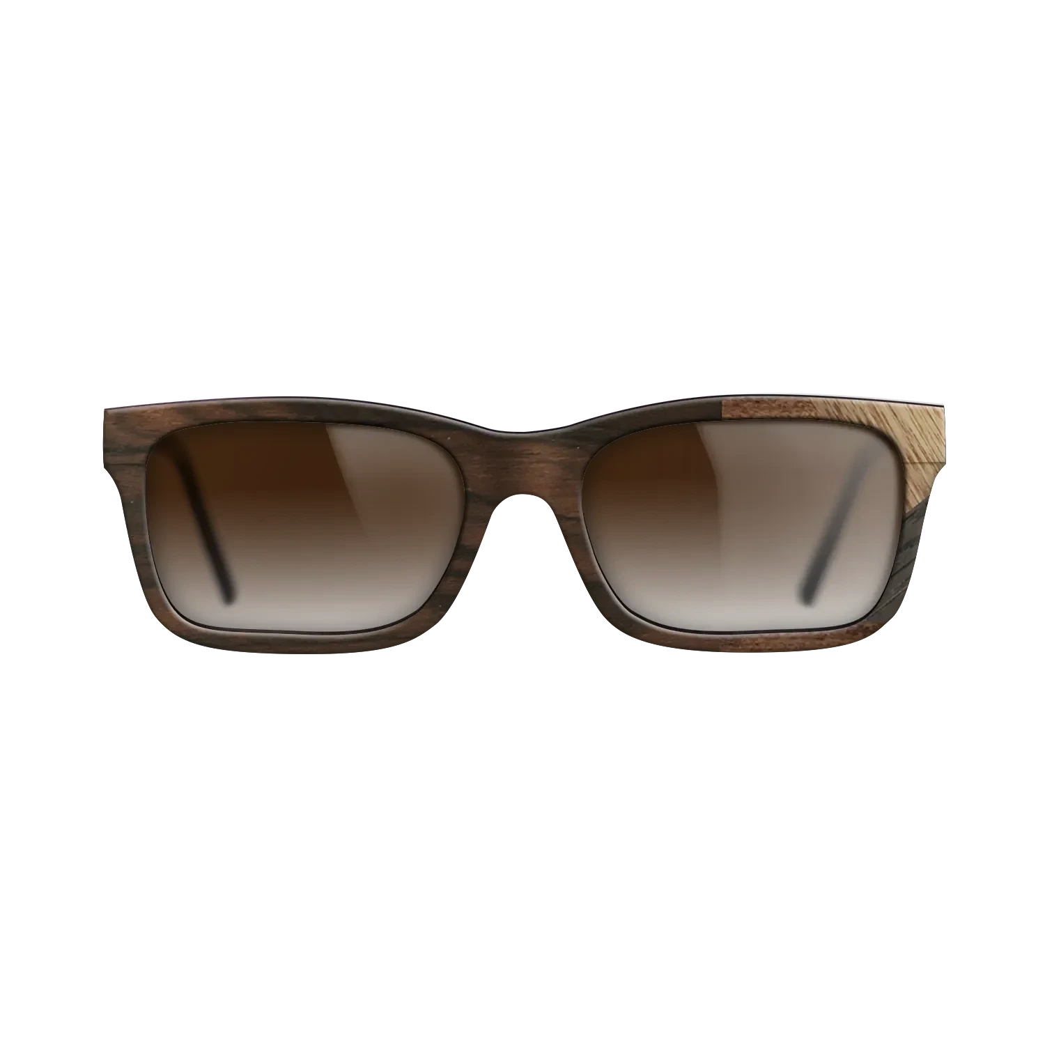 Ziricote Dark Quartered,Walnut: Straight Grain,Santos Rosewood Light,Fumed Oak: Mosaic - The Sage - Rectangle - 1453 - SIRIS wood optic