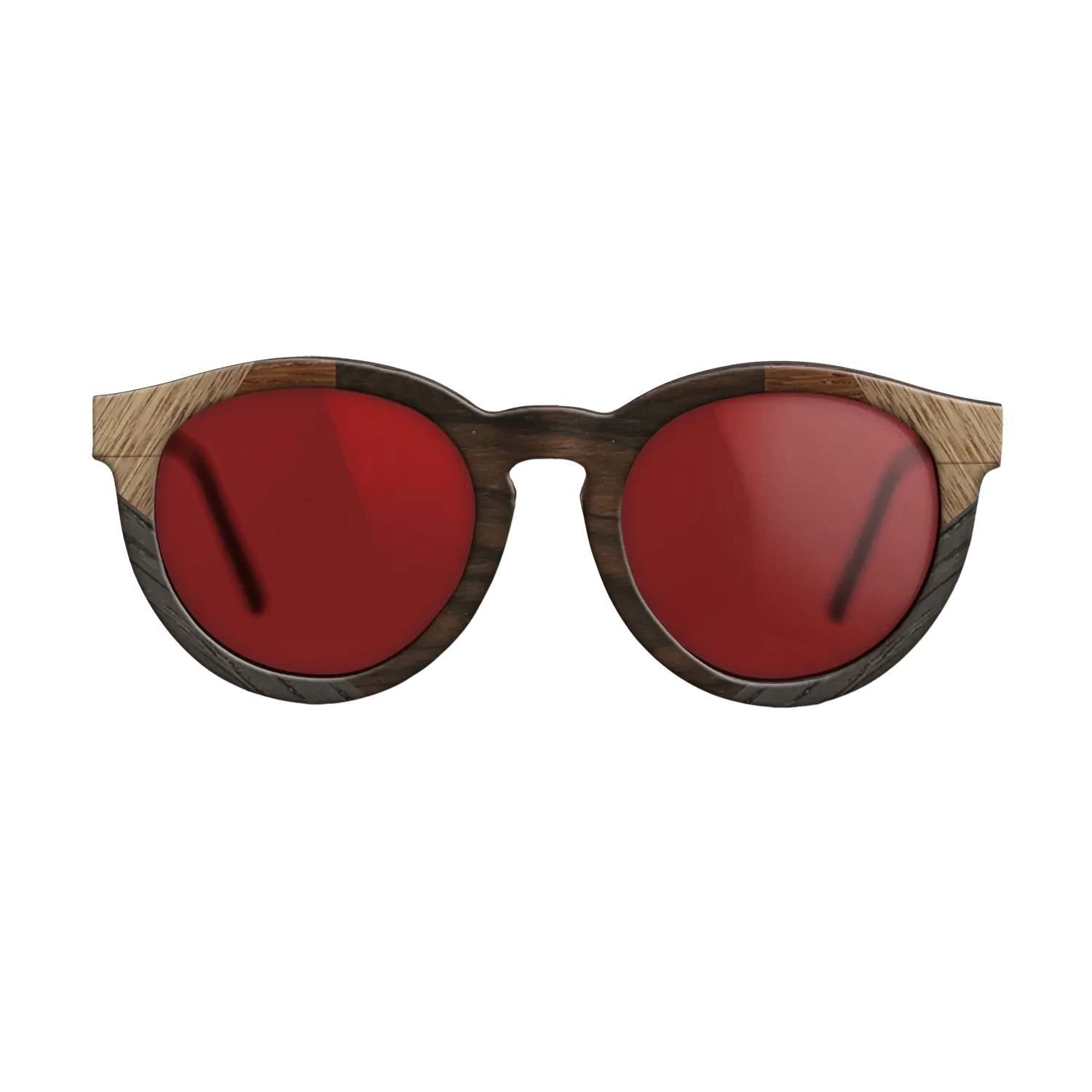 Ziricote Dark Quartered,Walnut: Straight Grain,Wenge,Fumed Oak: Recursive - The Rebel - Round - 1619 - SIRIS wood optic