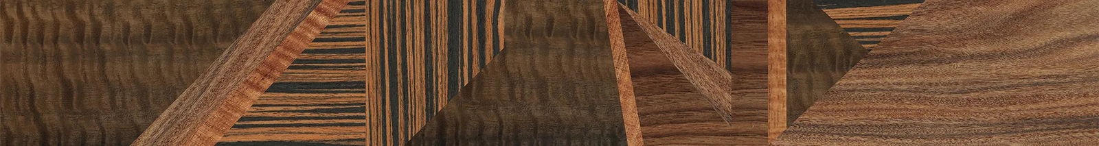 Fumed Eucalyptus,Koa,Italian Ebony,Santos Rosewood Light: Fractal - The Hero - Square - 1263 - SIRIS wood optic