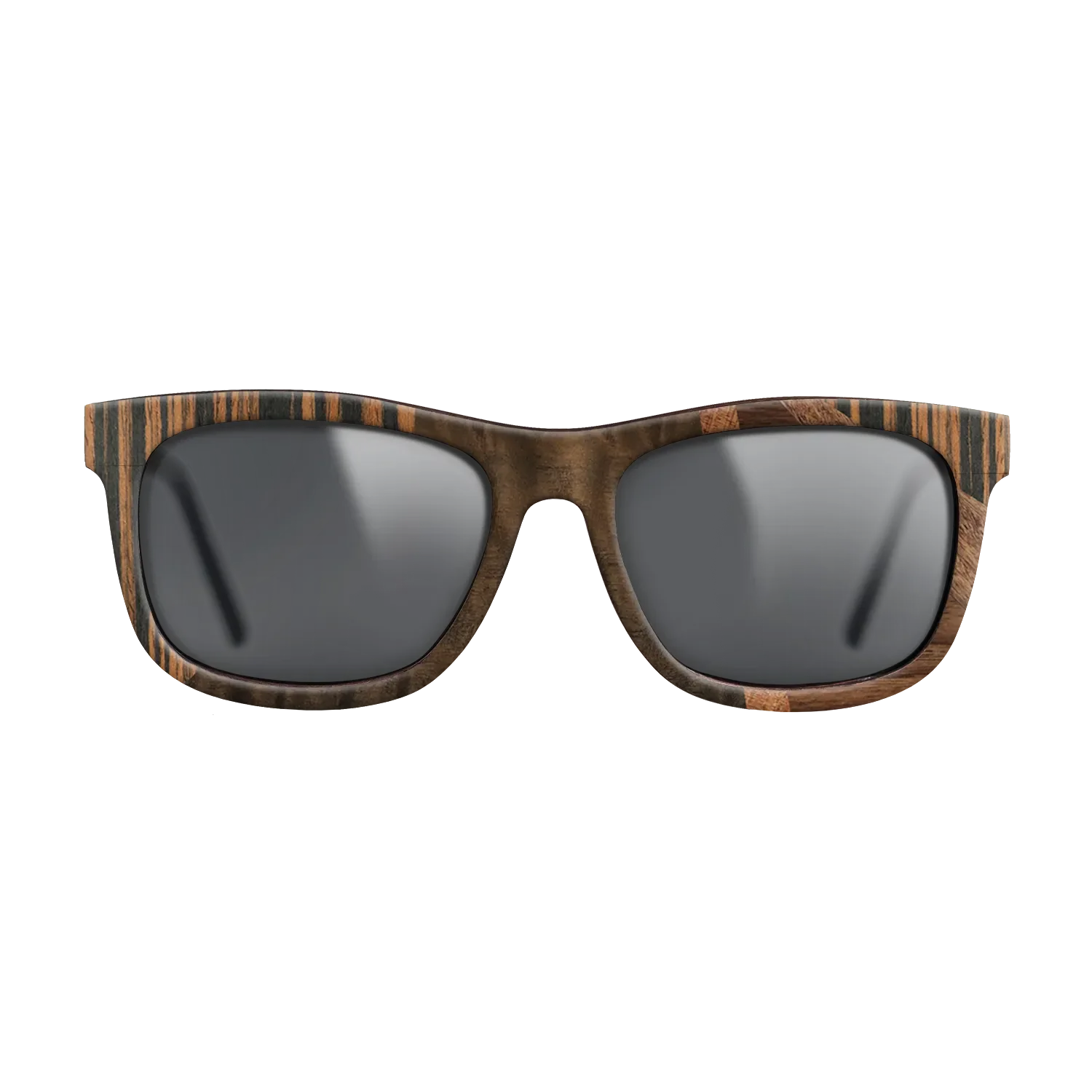 Fumed Eucalyptus,Koa,Italian Ebony,Santos Rosewood Light: Fractal - The Hero - Square - 1263 - SIRIS wood optic