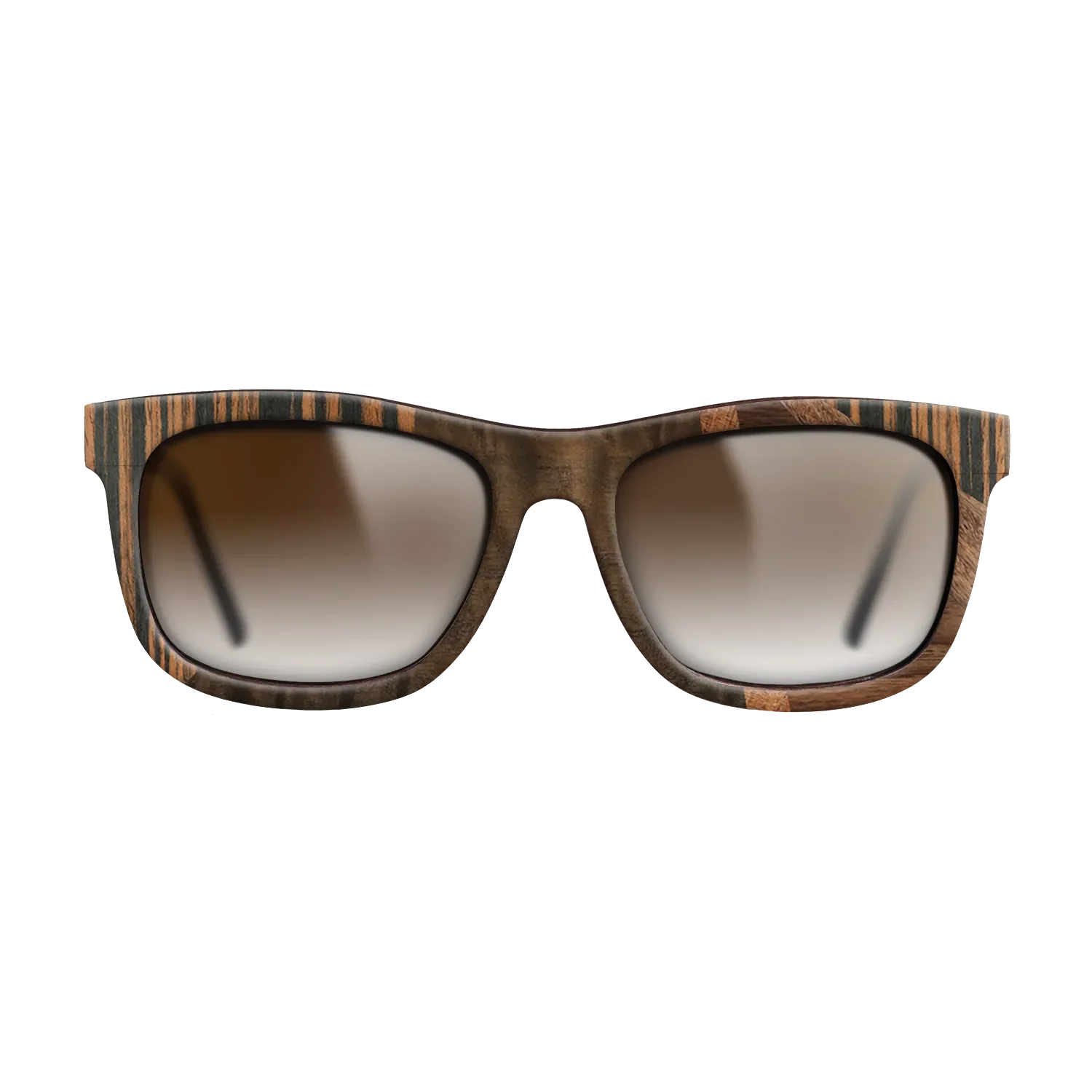 Fumed Eucalyptus,Koa,Italian Ebony,Santos Rosewood Light: Fractal - The Hero - Square - 1263 - SIRIS wood optic