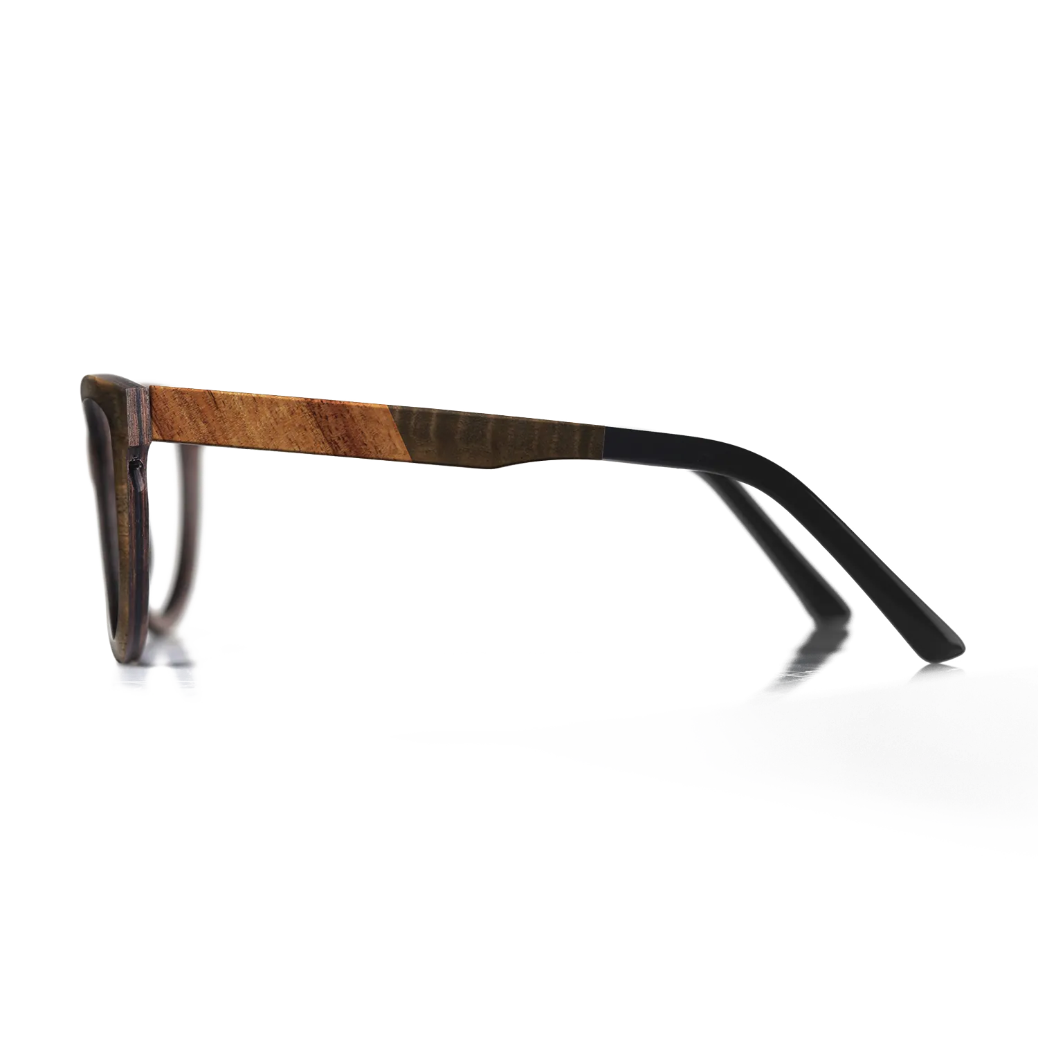 Fumed Eucalyptus,Koa,Walnut: Straight Grain: Angle Cut - The Rebel - Round - 1802 - SIRIS wood optic