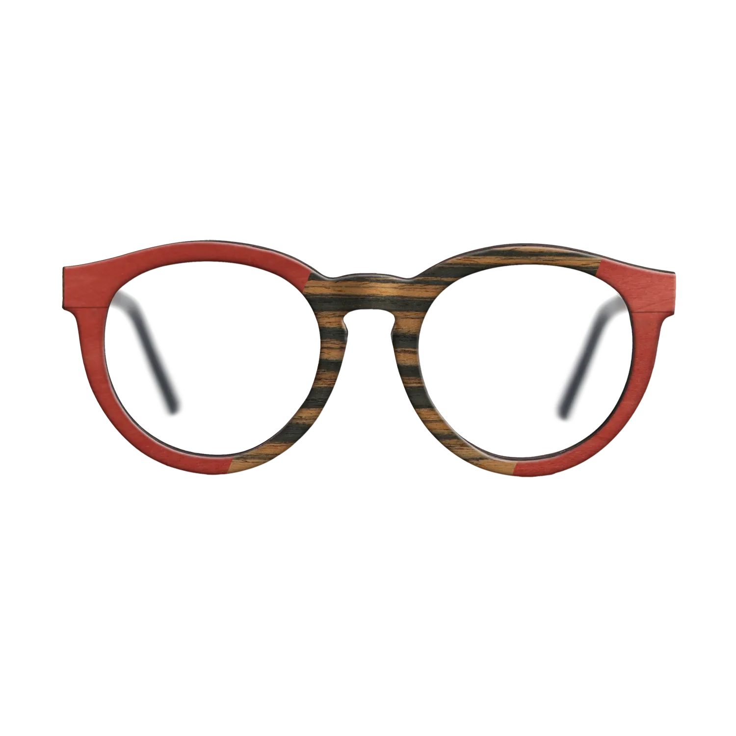 Fumed Eucalyptus,Poplar Dyed: Red,Italian Ebony,Kingwood: Angle Cut - The Rebel - Round - SIRIS wood optic