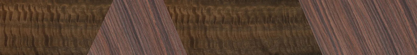 Fumed Eucalyptus,Rosewood Reconstituted: Bauhaus - The Hero - Square - SIRIS wood optic