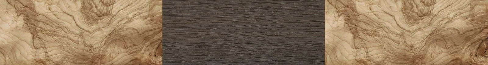 Fumed Eucalyptus,Santos Rosewood Dark,Louro Preto: Angle Cut - The Maiden - Cat - 1805 - SIRIS wood optic