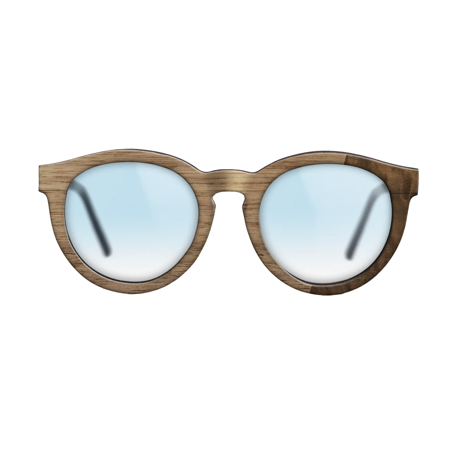 Fumed Eucalyptus,Walnut: Straight Grain: Bauhaus - The Rebel - Round - SIRIS wood optic