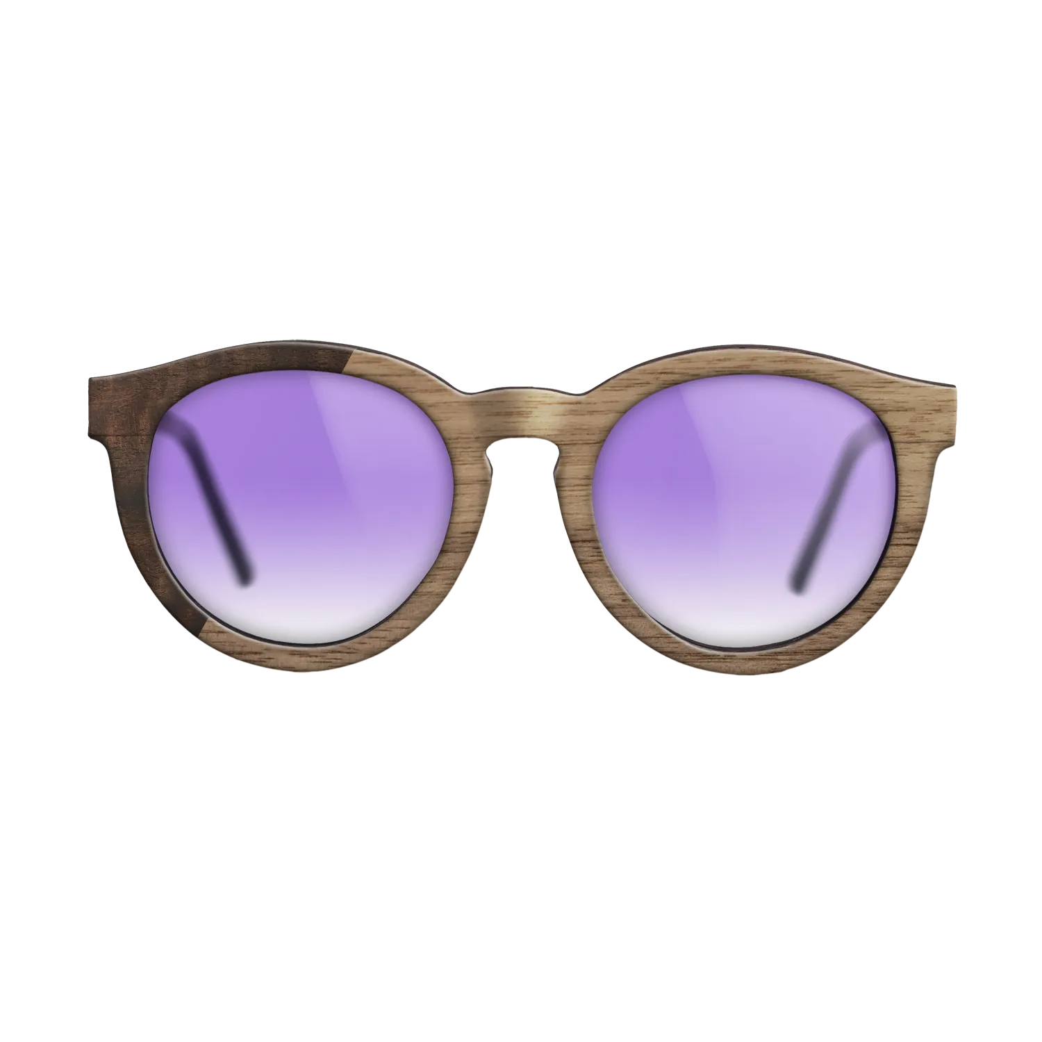 Fumed Eucalyptus,Walnut: Straight Grain: Binary - The Rebel - Round - SIRIS wood optic