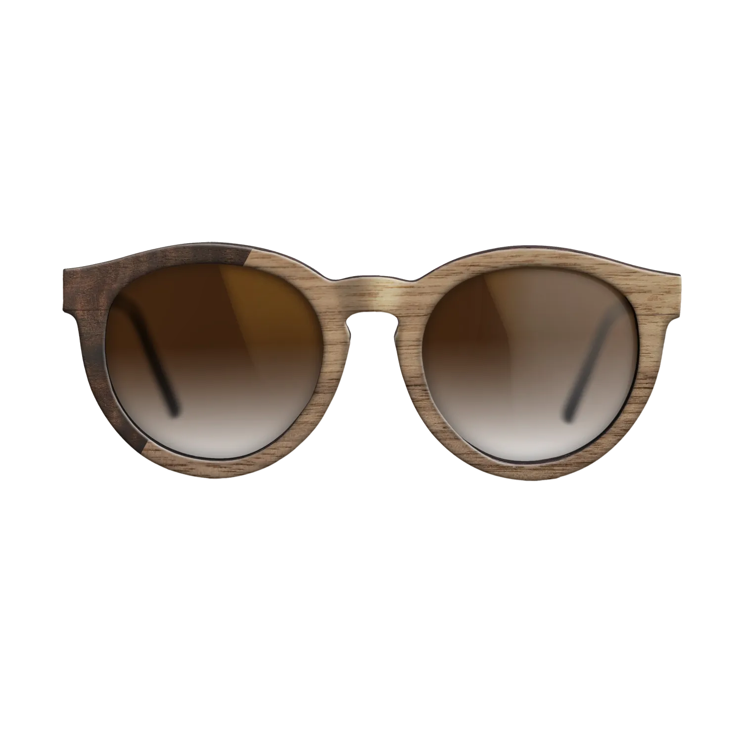 Fumed Eucalyptus,Walnut: Straight Grain: Binary - The Rebel - Round - SIRIS wood optic